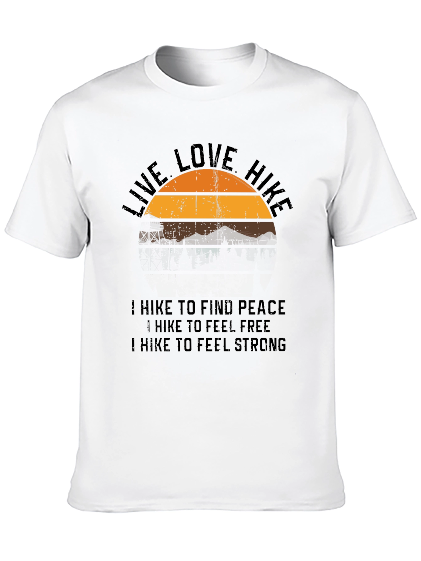 Live Love Hike Graphic Tee - Nature Lover Shirt
