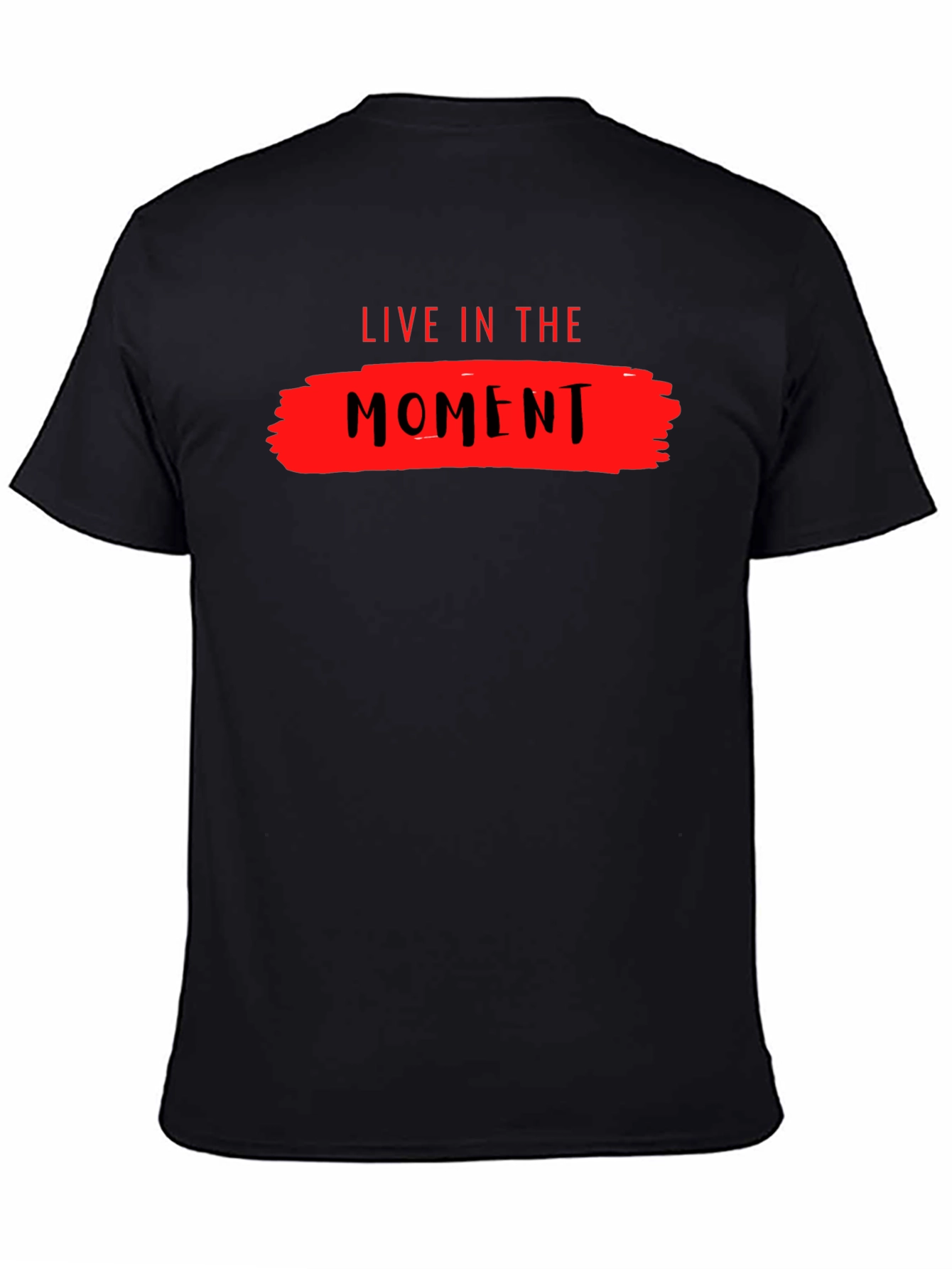 Live in the Moment Graphic Tee - Black