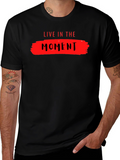 Live in the Moment Graphic Tee - Black