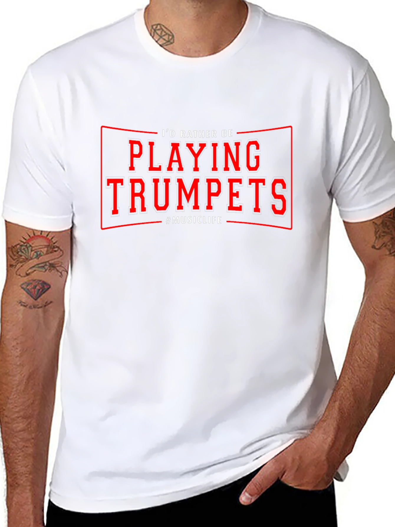 Id Rather Be Playing Trumpets T-Shirt Music