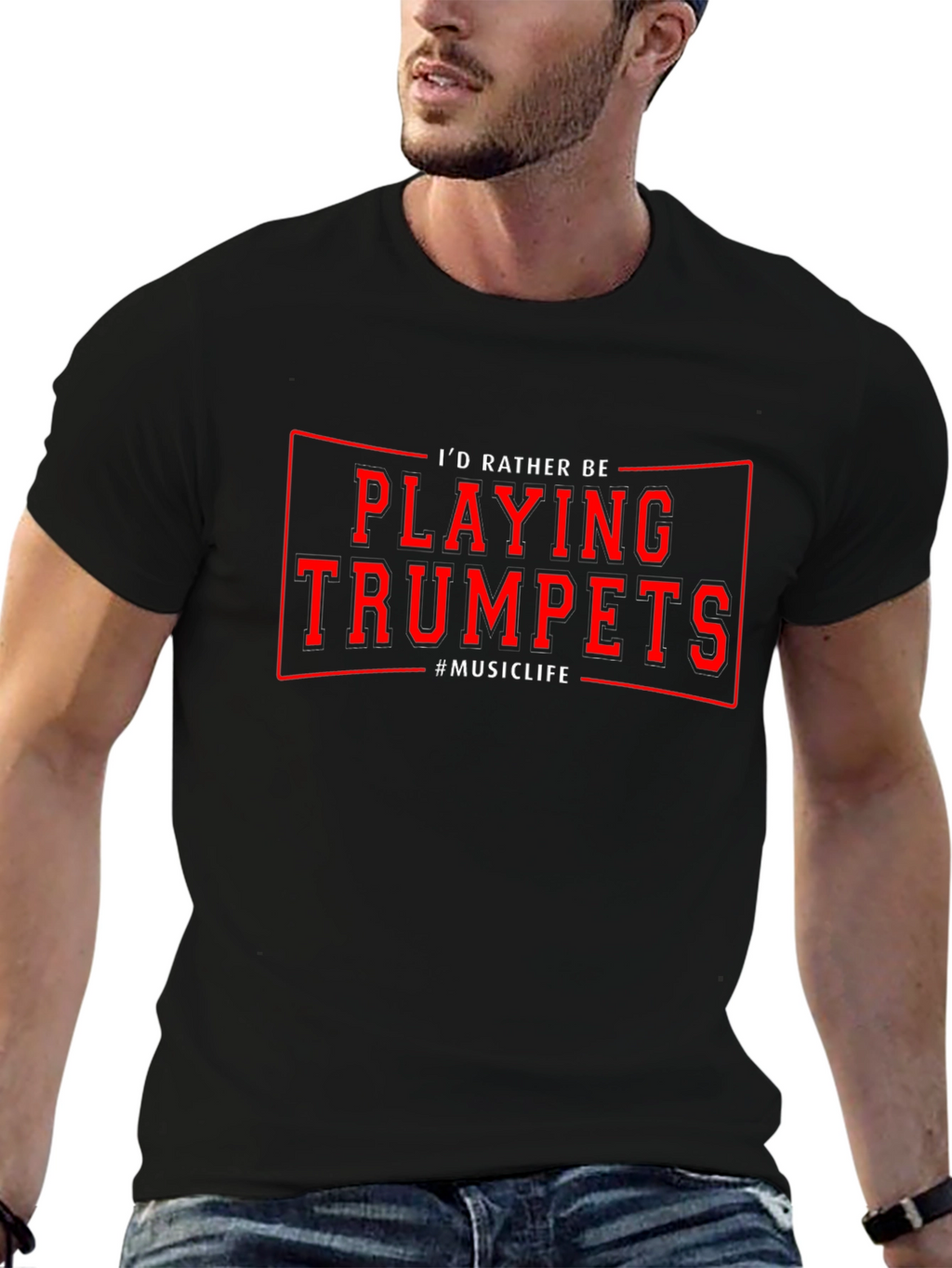 Id Rather Be Playing Trumpets T-Shirt Music