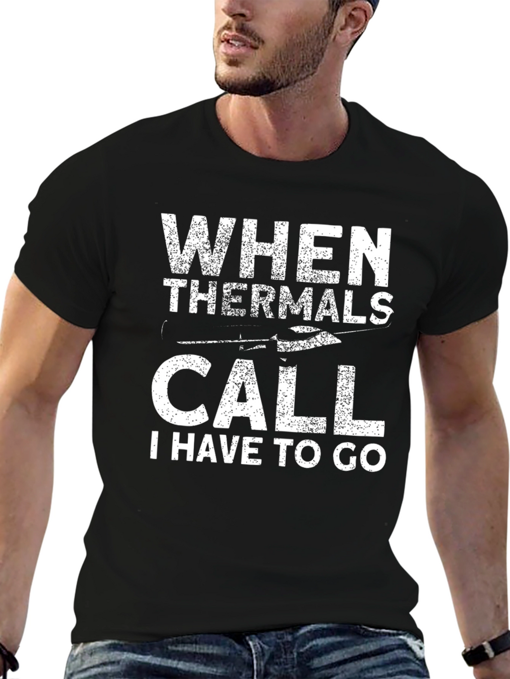 When Thermals Call T-Shirt - Gliding Enthusiast Tee