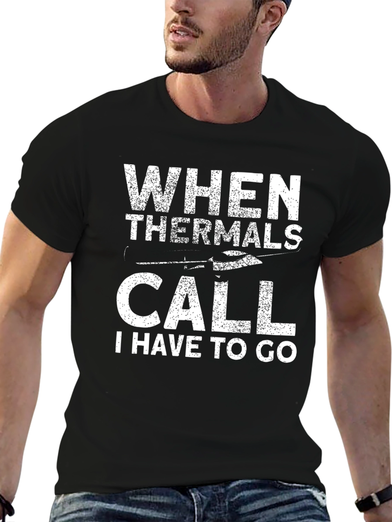When Thermals Call T-Shirt - Gliding Enthusiast Tee