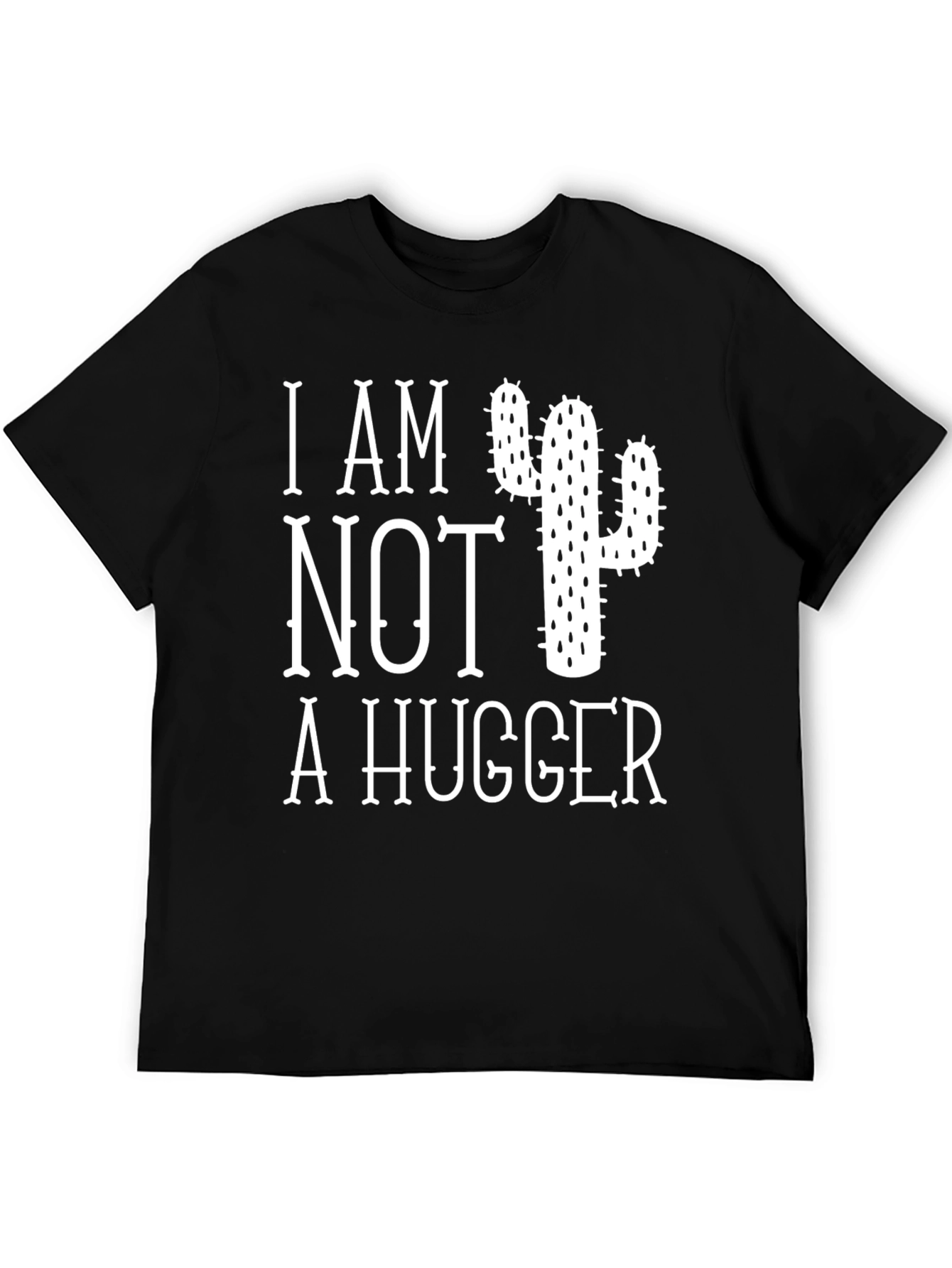 I Am Not A Hugger Cactus Graphic T-Shirt