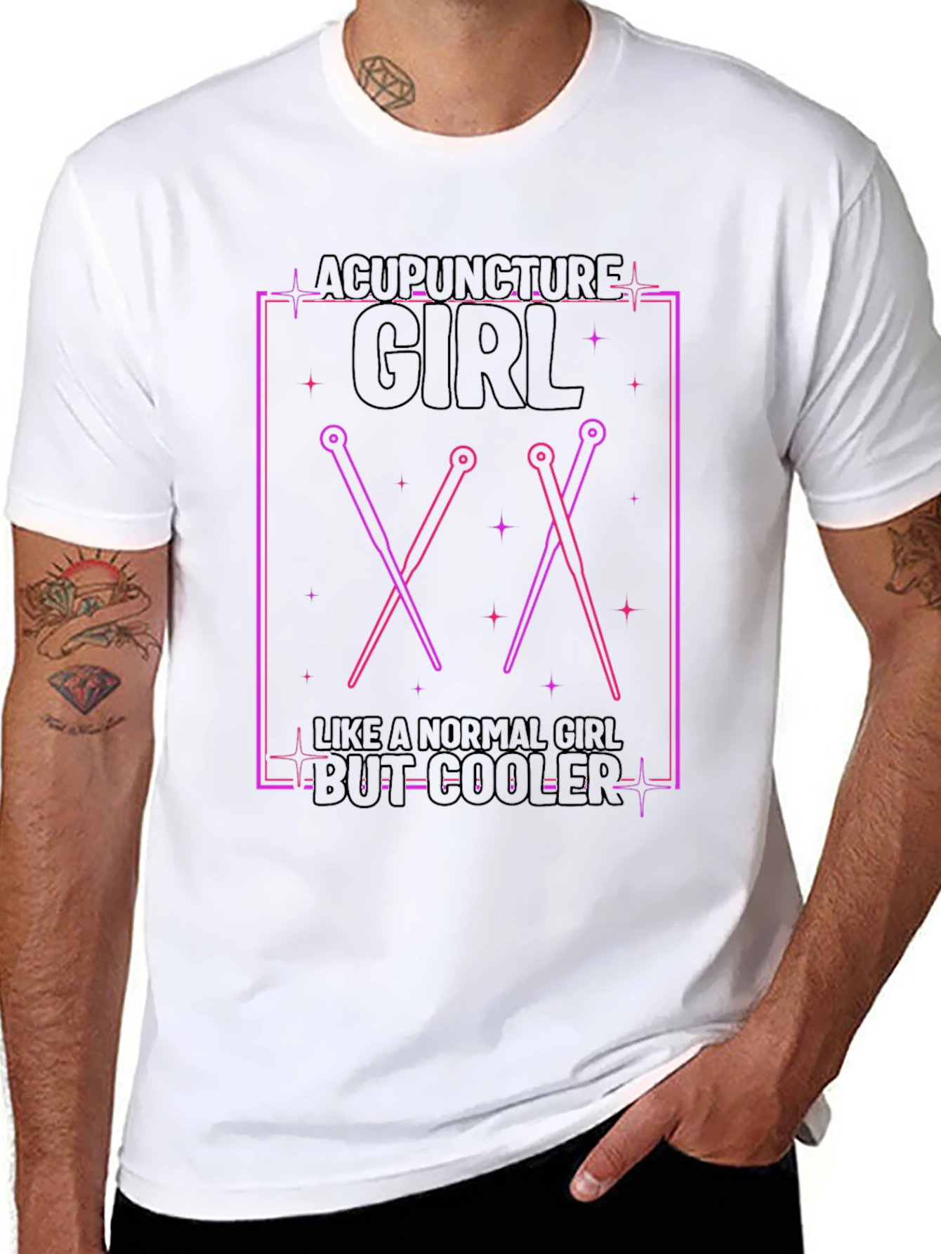 Acupuncture Girl T-Shirt - Cooler Than Normal