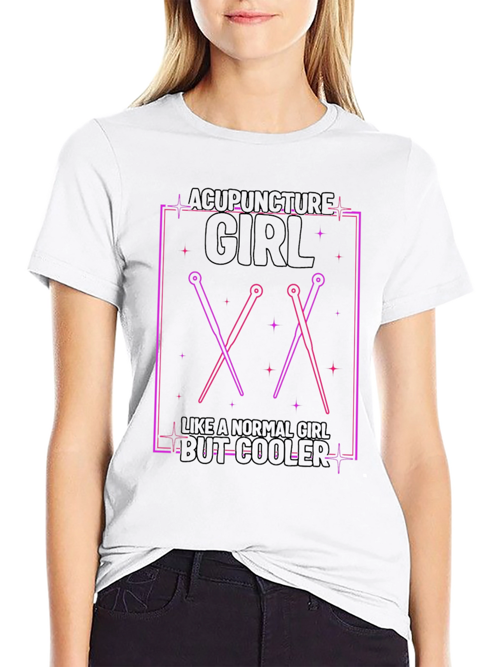 Acupuncture Girl T-Shirt - Cooler Than Normal
