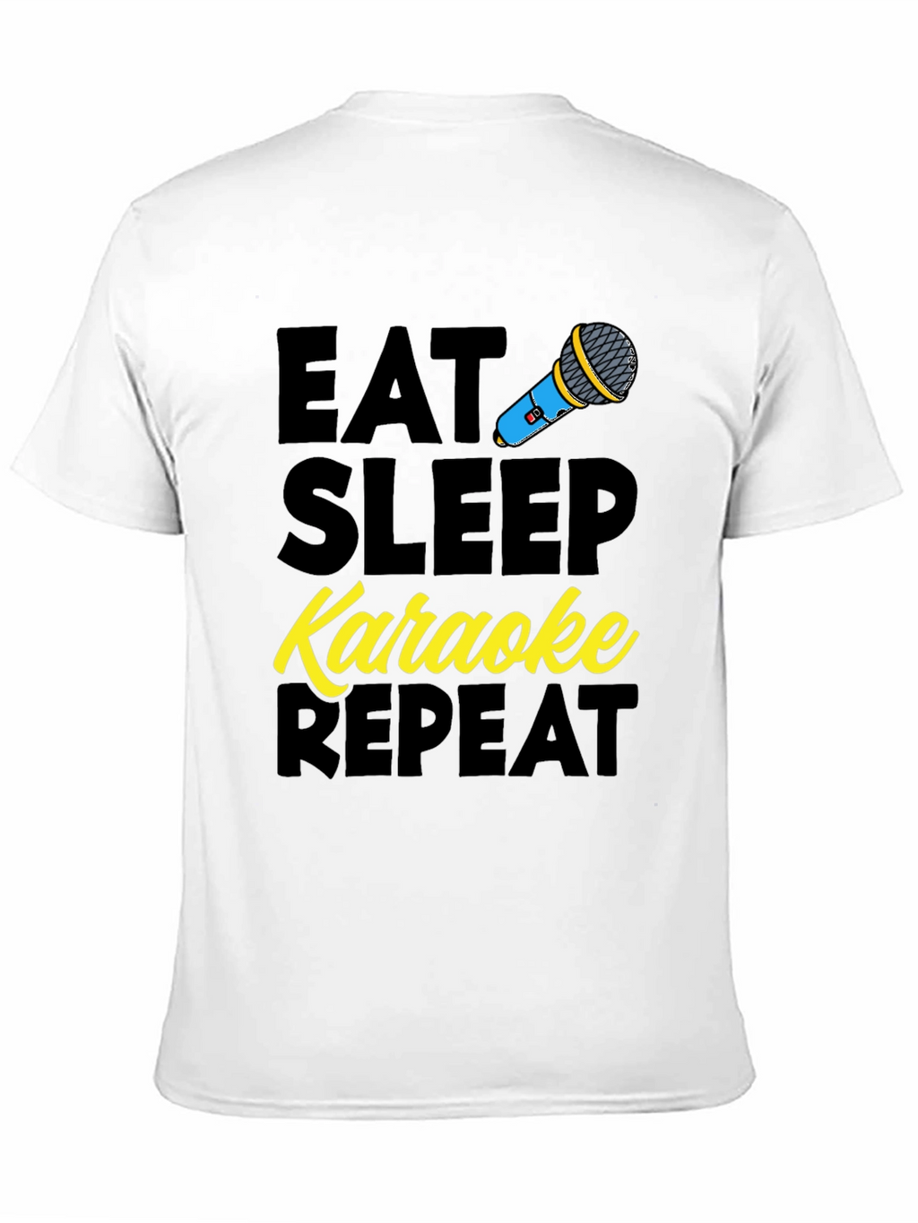 Eat Sleep Karaoke Repeat Graphic Tee