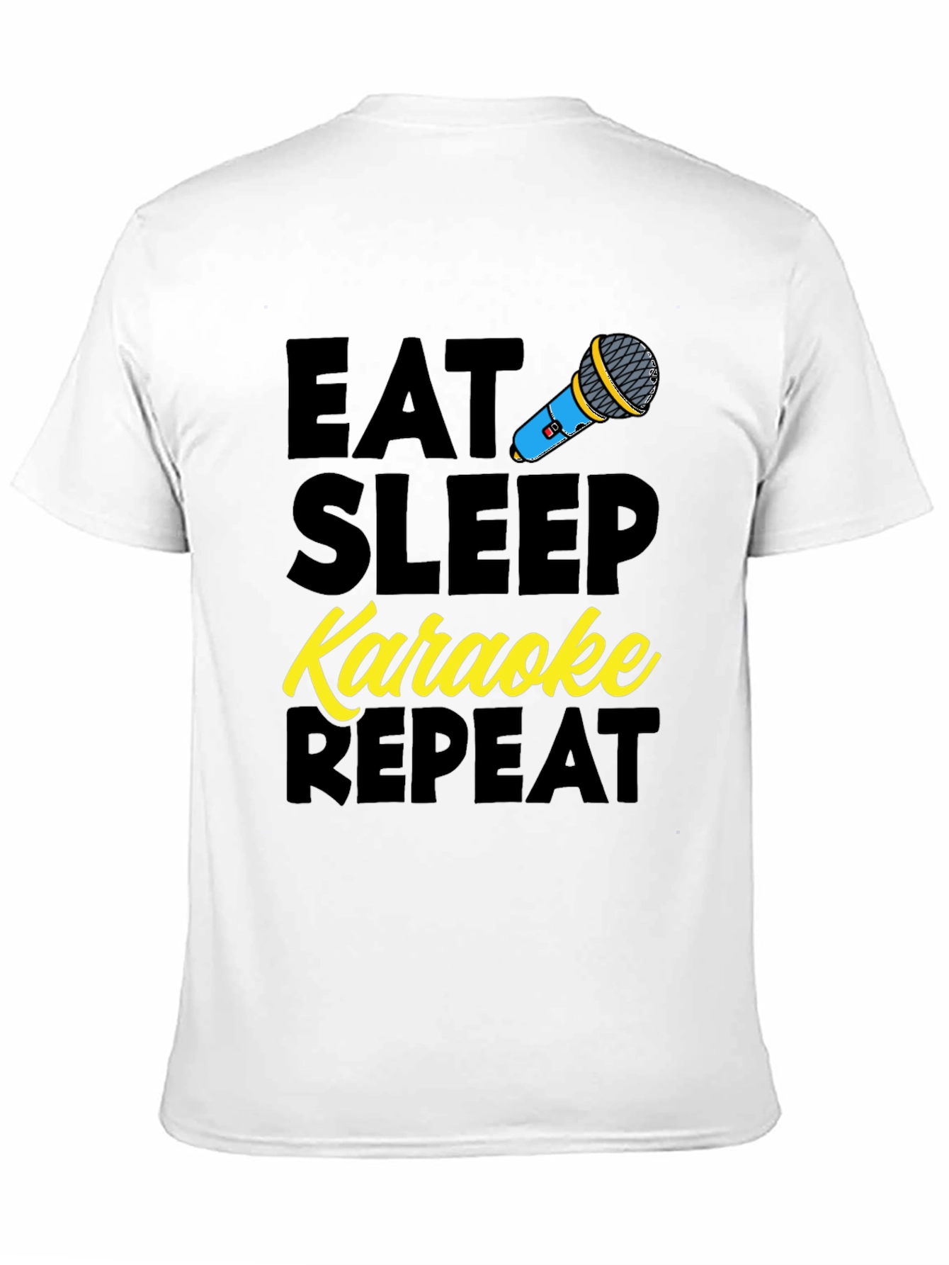 Eat Sleep Karaoke Repeat Graphic Tee