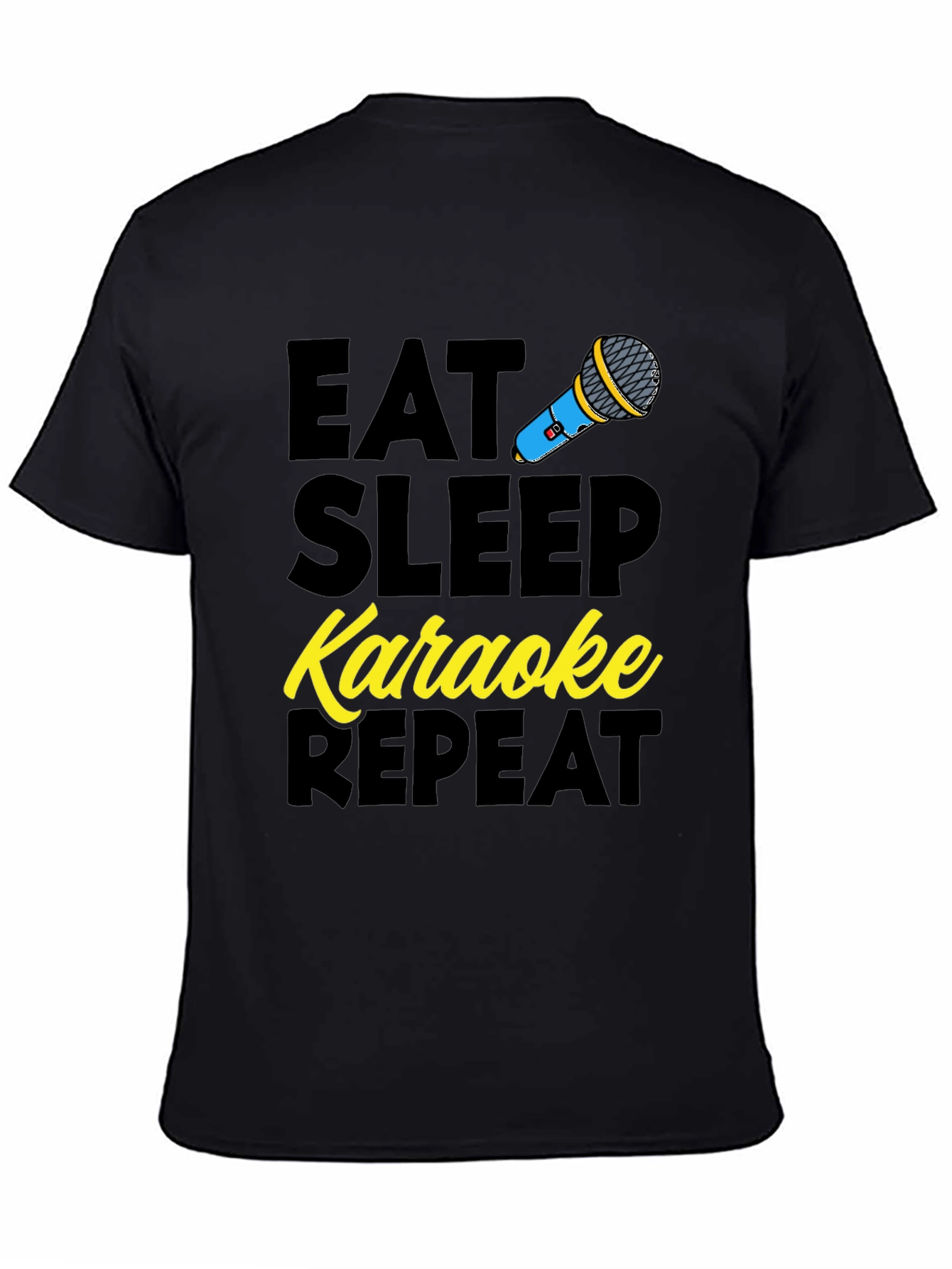 Eat Sleep Karaoke Repeat Graphic Tee