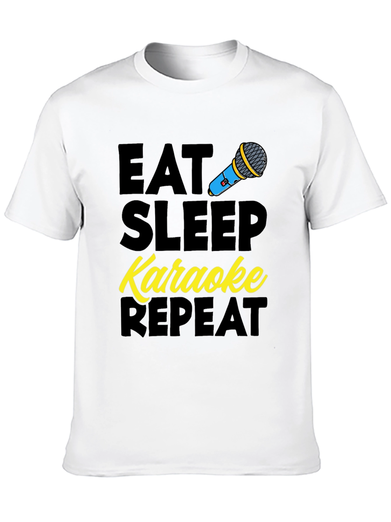 Eat Sleep Karaoke Repeat Graphic Tee