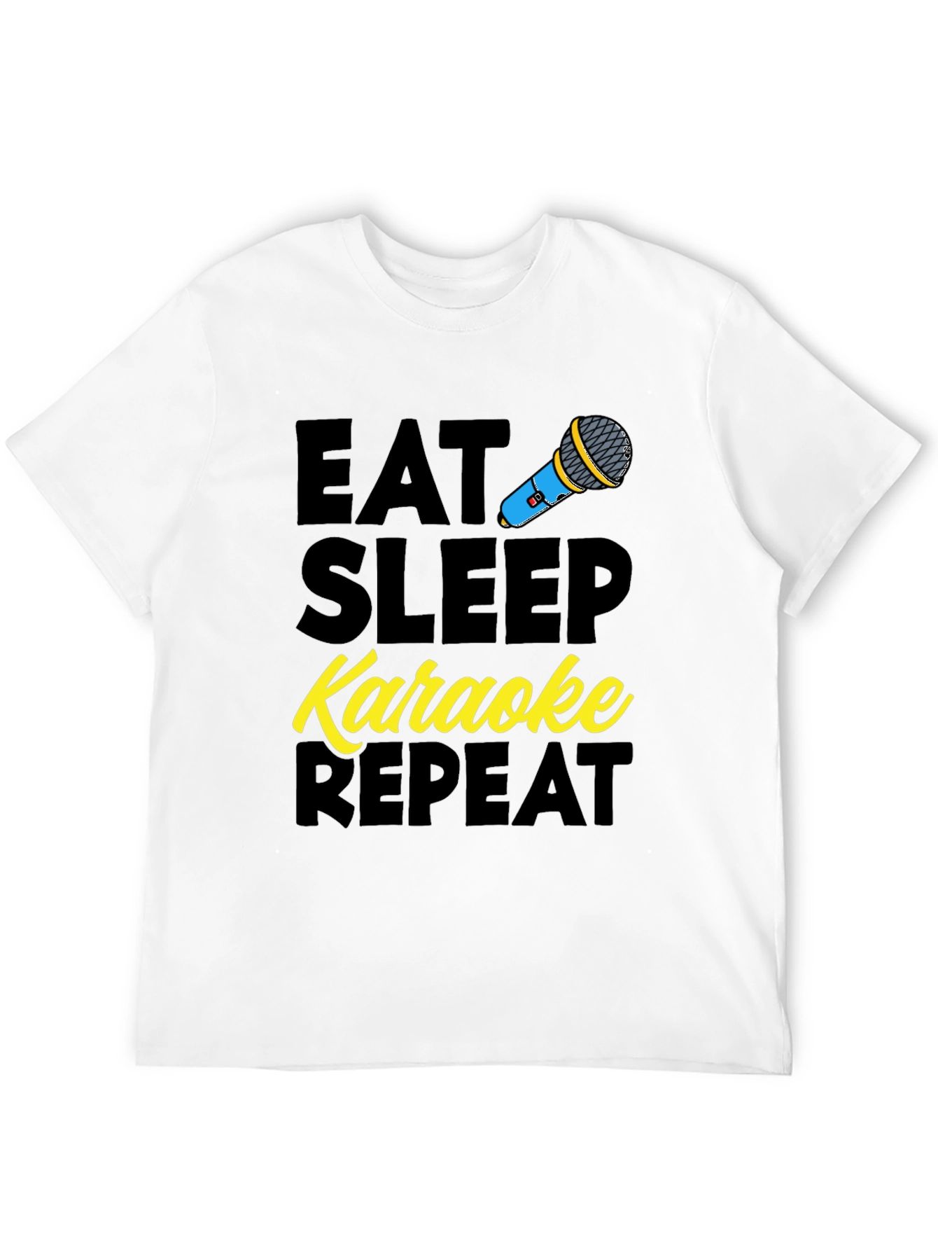 Eat Sleep Karaoke Repeat Graphic Tee