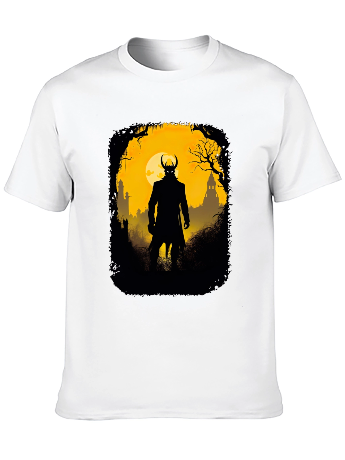 Silhouette Villain Graphic Tee - Black