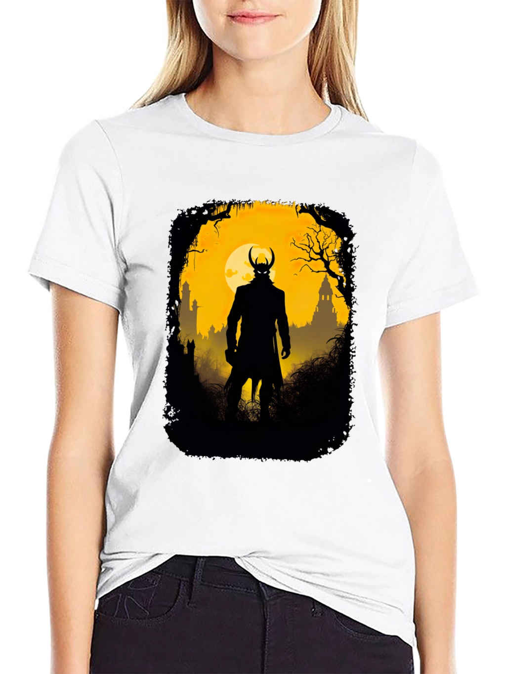 Silhouette Villain Graphic Tee - Black