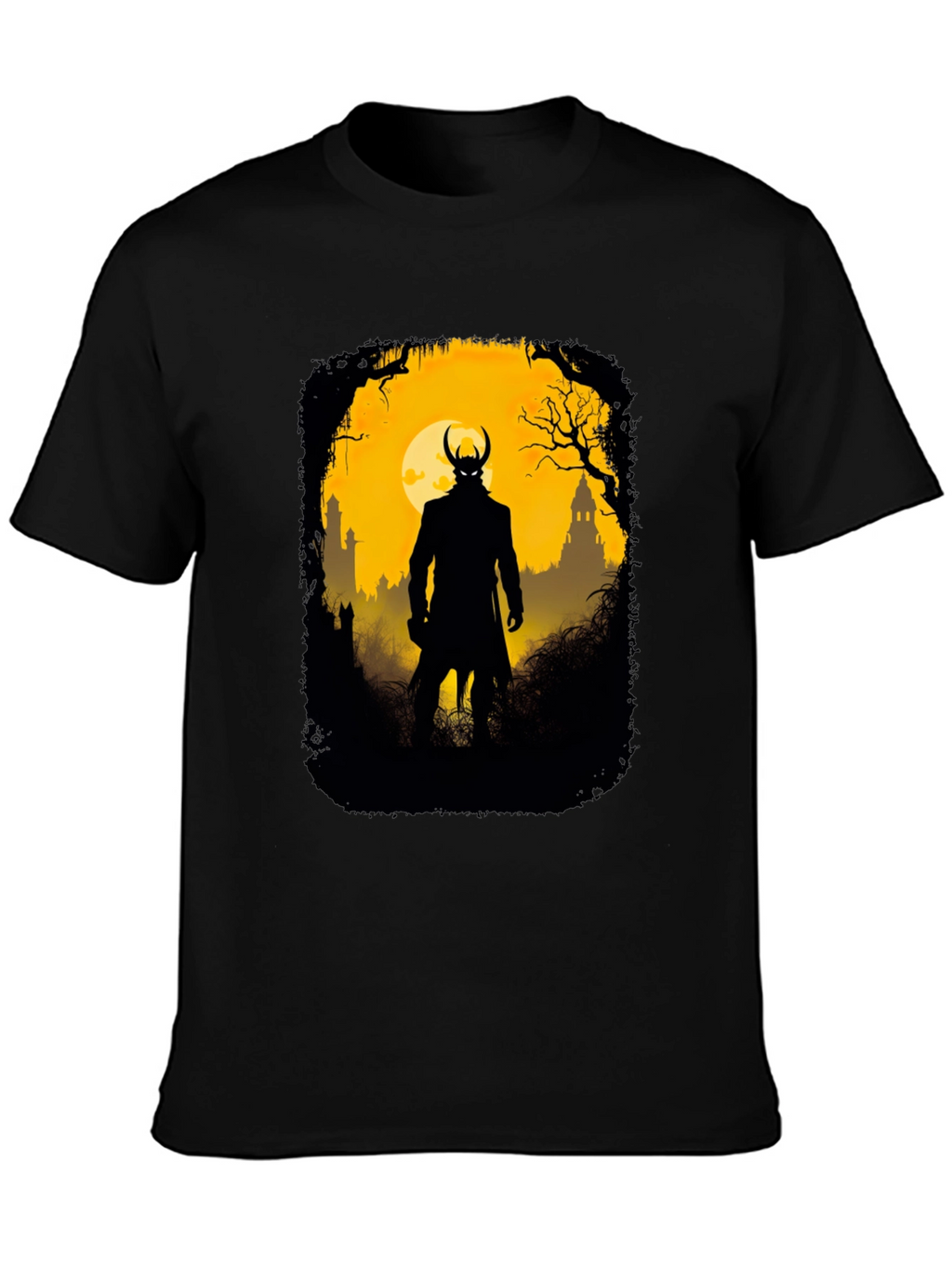 Silhouette Villain Graphic Tee - Black