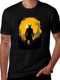 Silhouette Villain Graphic Tee - Black