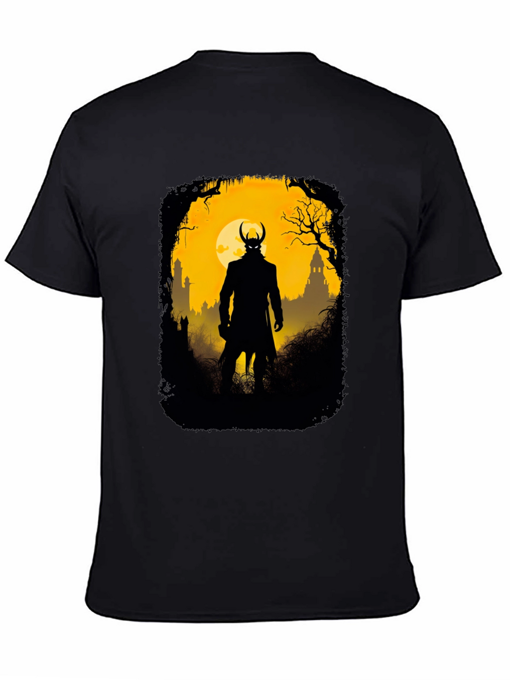 Silhouette Villain Graphic Tee - Black