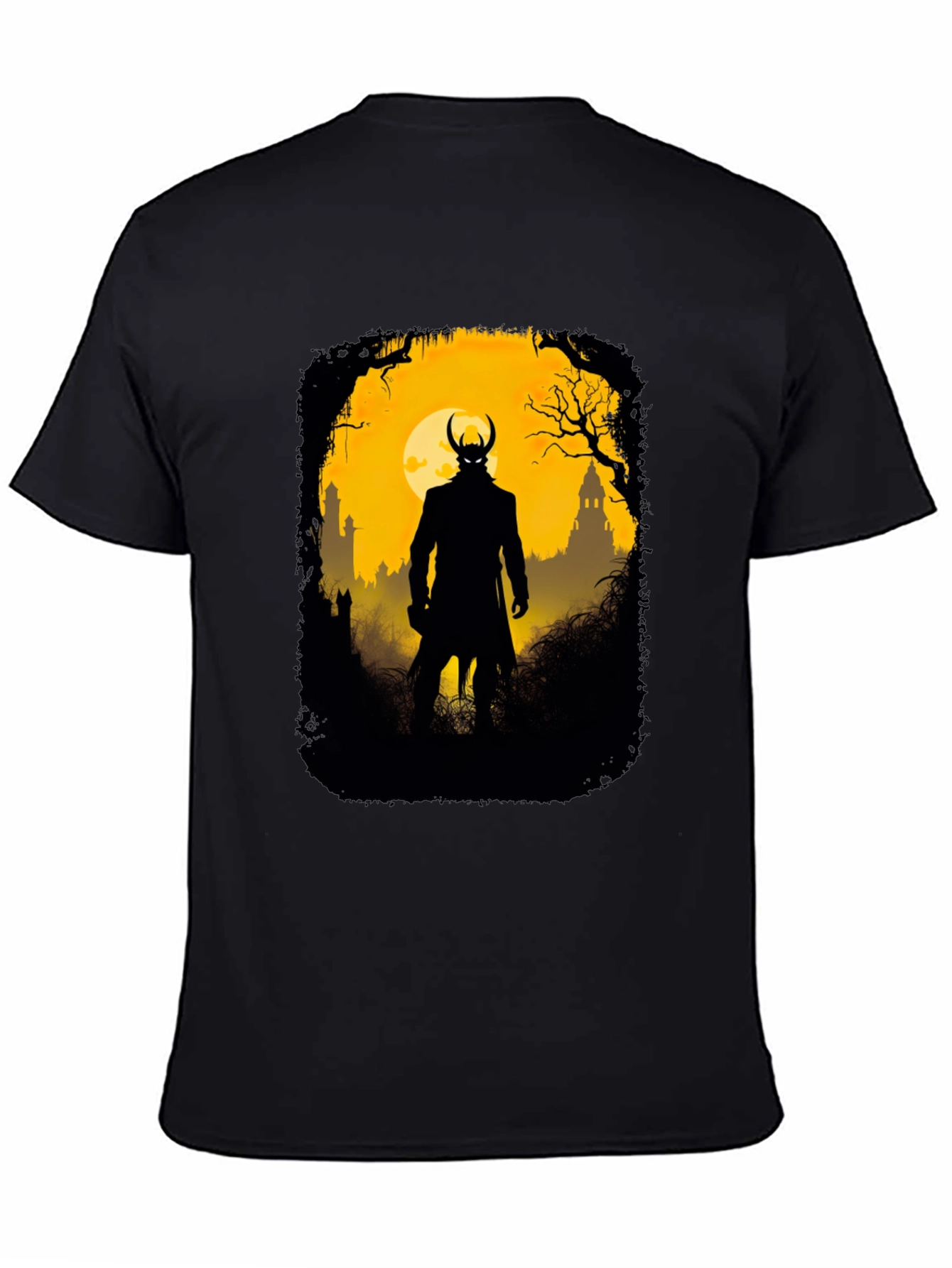 Silhouette Villain Graphic Tee - Black