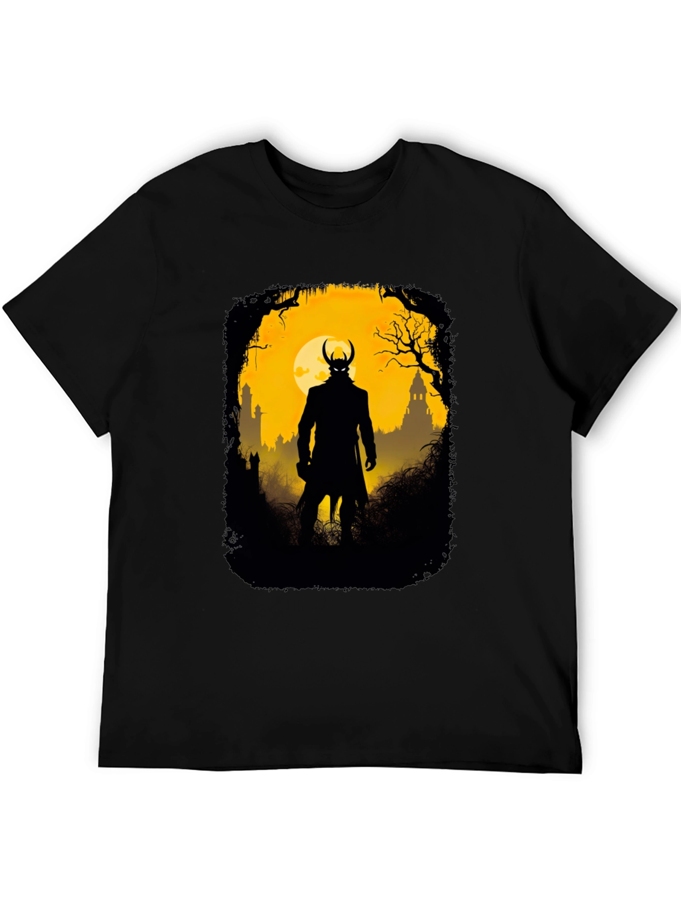 Silhouette Villain Graphic Tee - Black