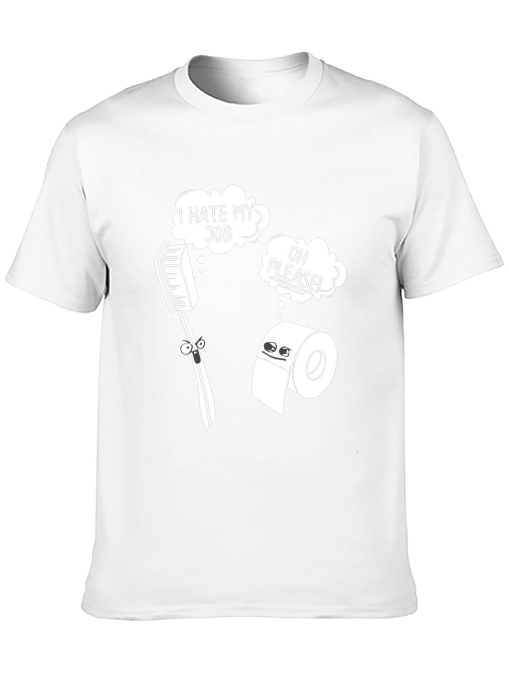 Humorous I Hate My Job Graphic Tee