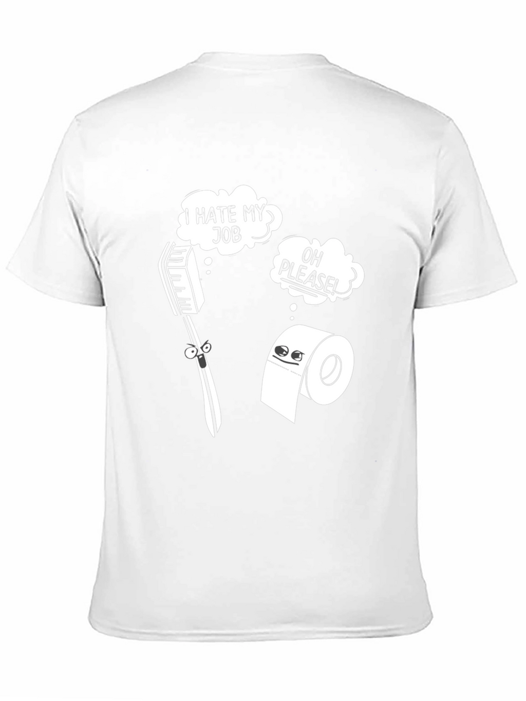 Humorous I Hate My Job Graphic Tee