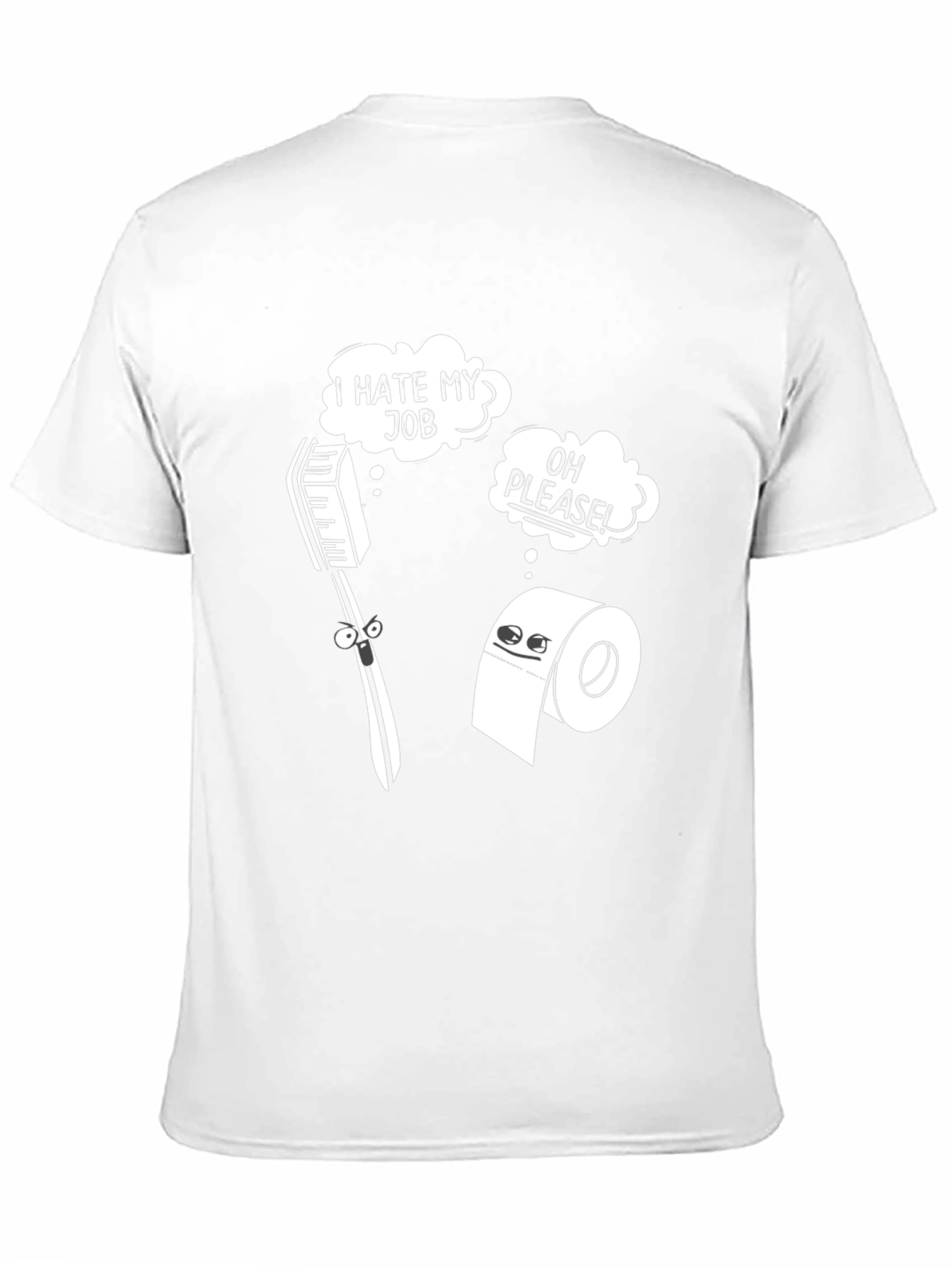 Humorous I Hate My Job Graphic Tee