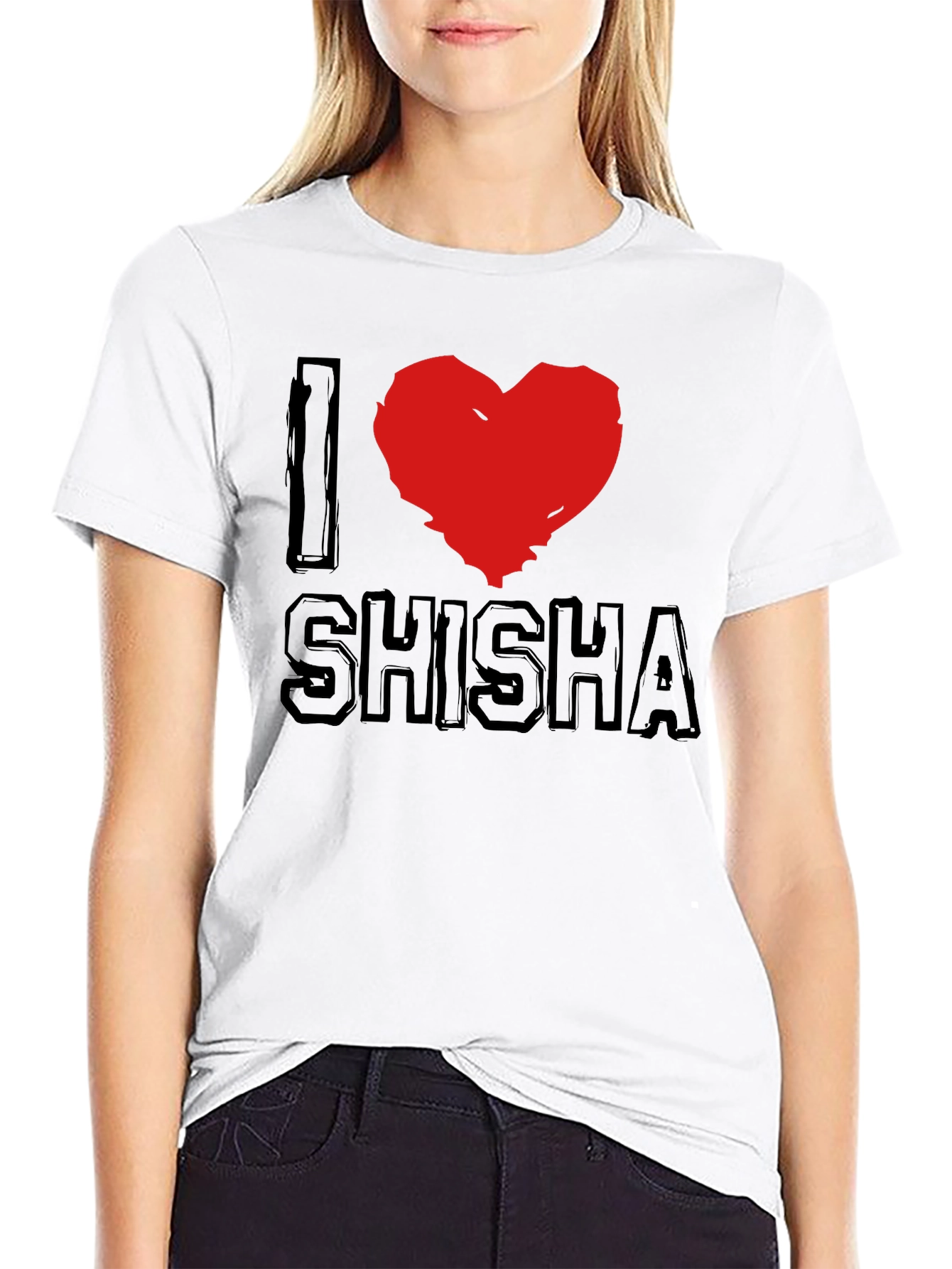 I Love Shisha Graphic T-Shirt - Casual Wear