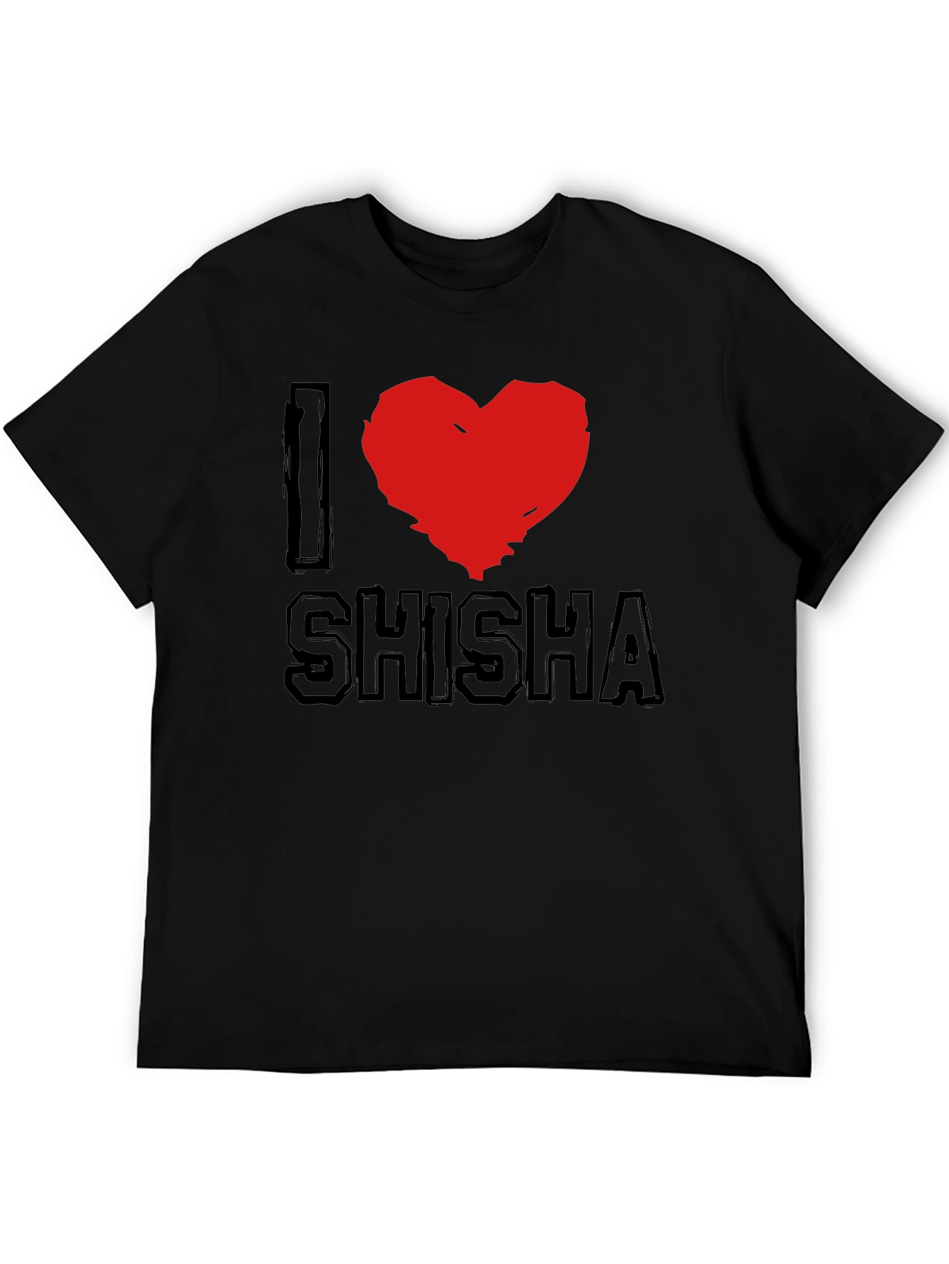 I Love Shisha Graphic T-Shirt - Casual Wear