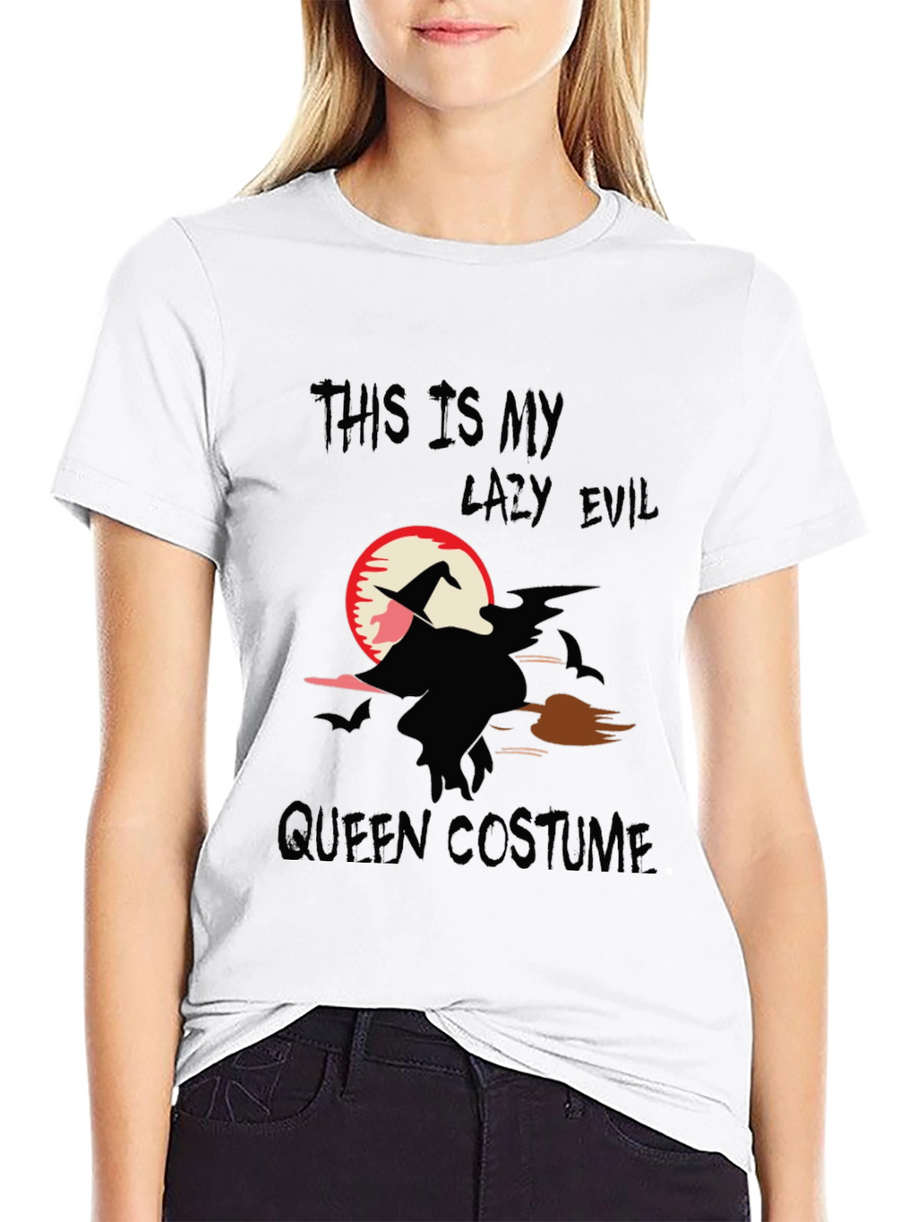 Lazy Evil Queen Costume Halloween T-Shirt