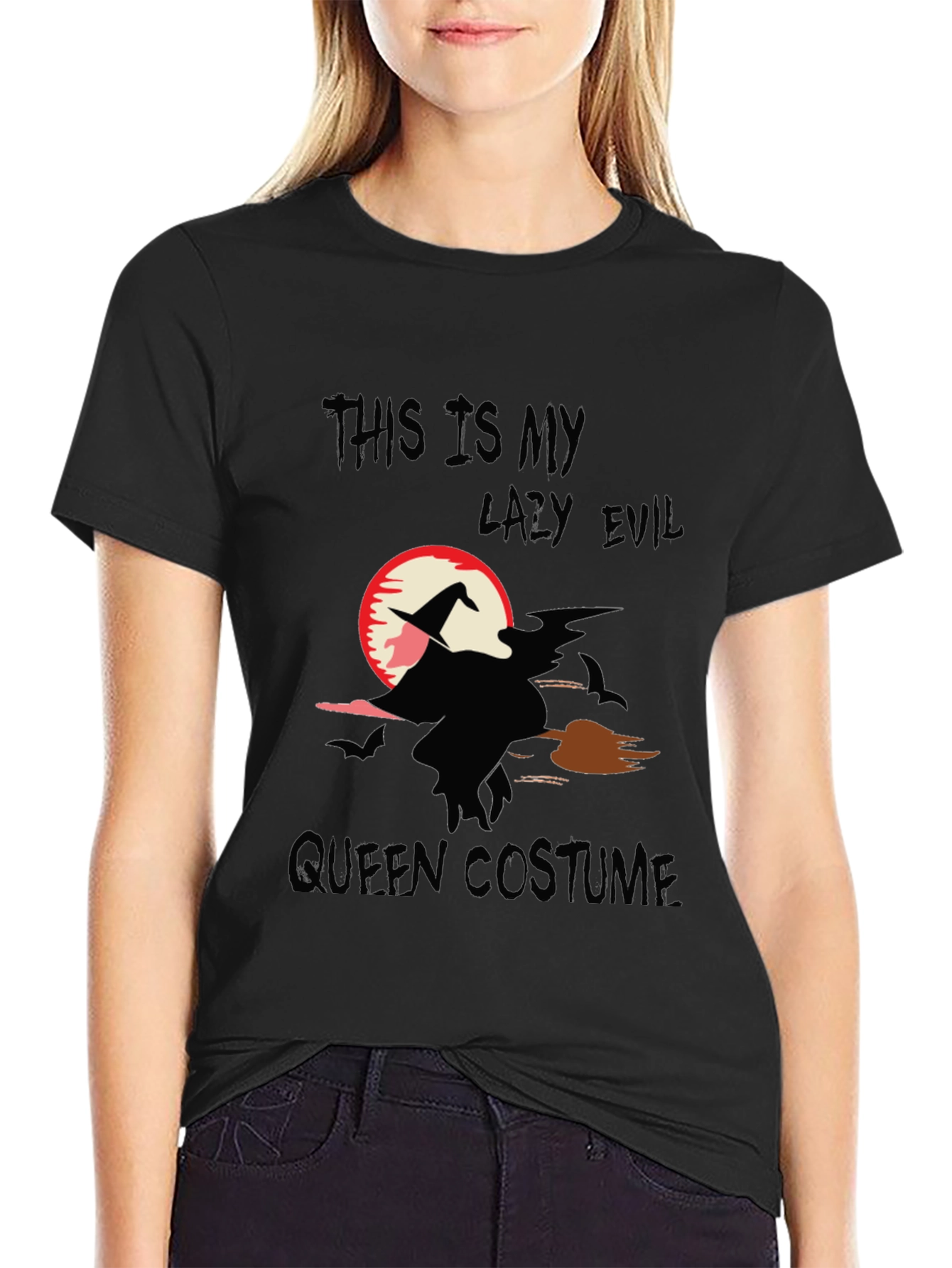 Lazy Evil Queen Costume Halloween T-Shirt