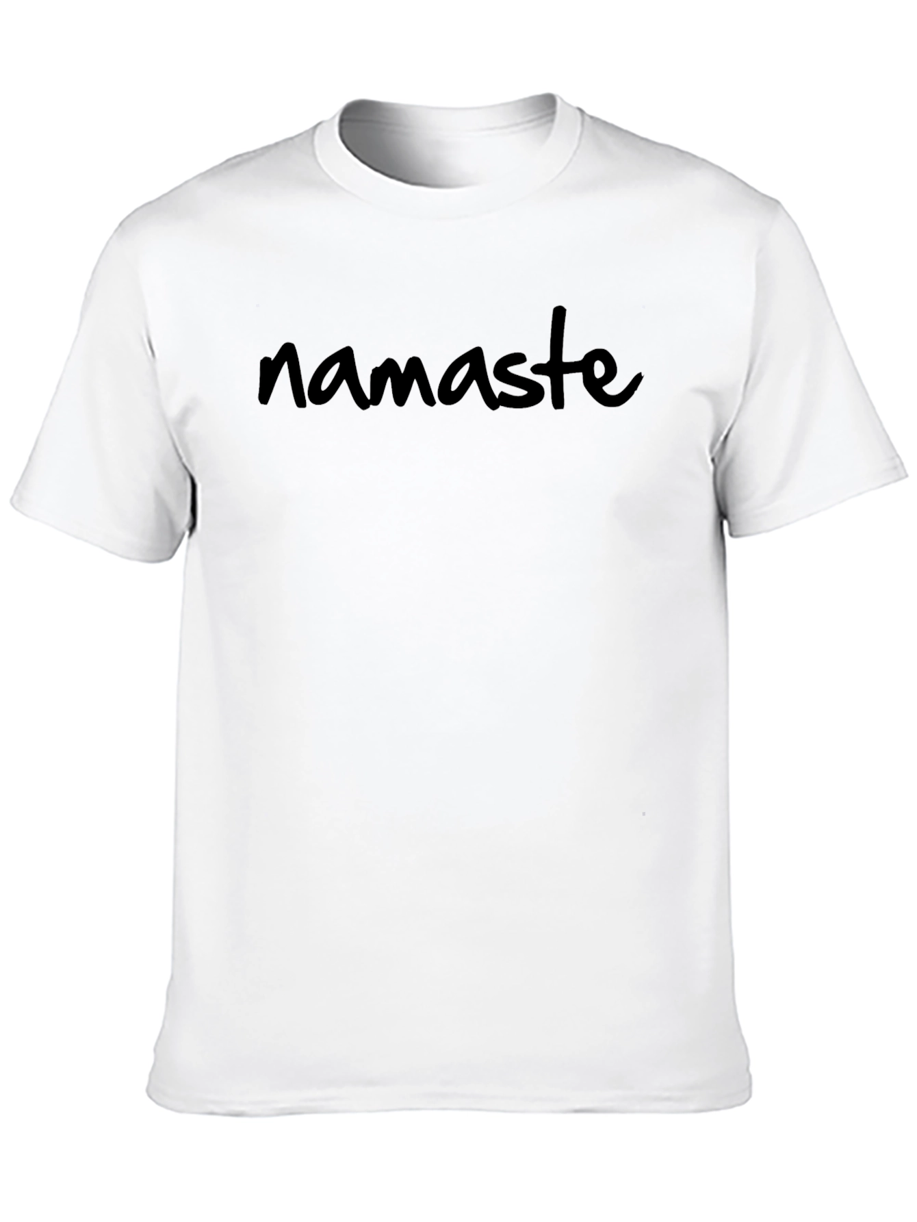 Namaste Black Graphic Tee | Soft Cotton Casual T-Shirt