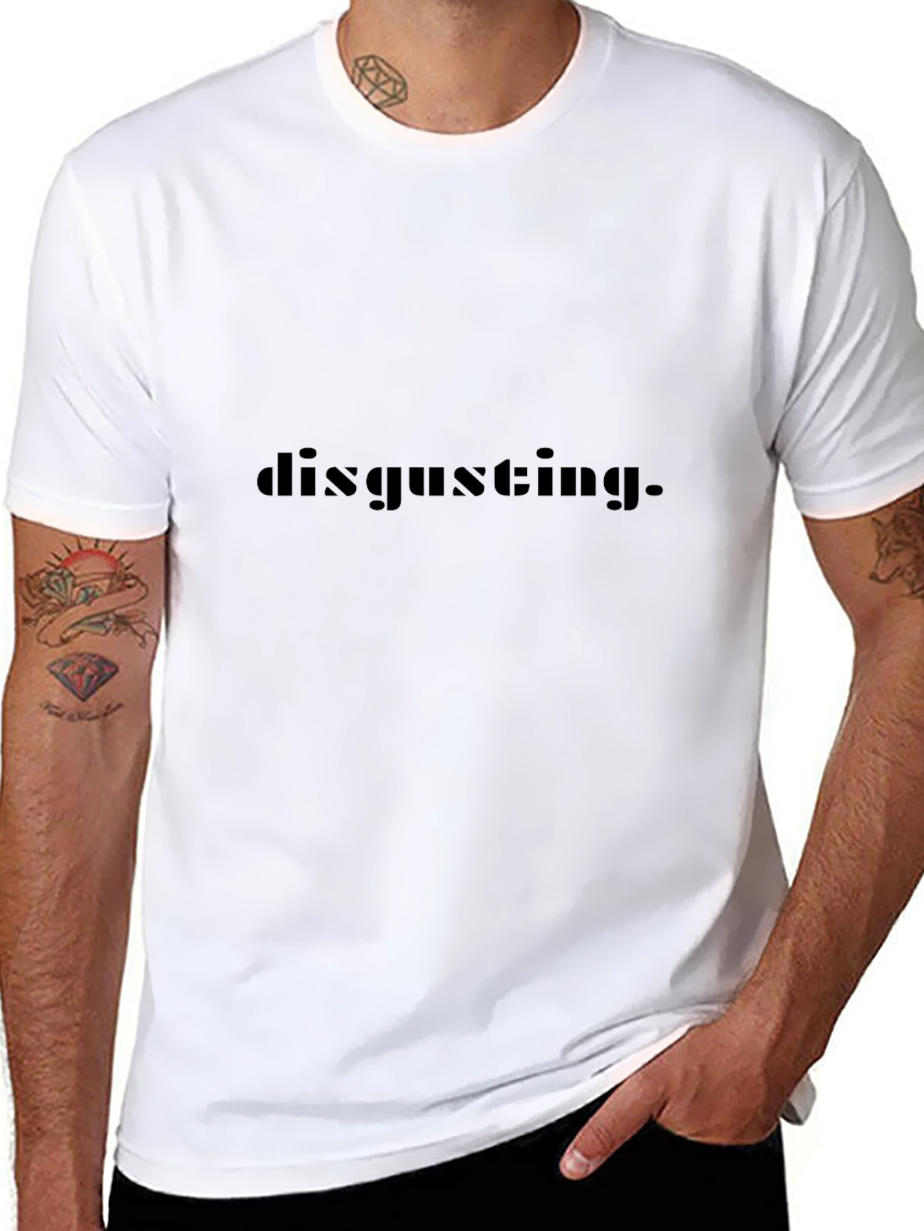 Disgusting Black Graphic T-Shirt