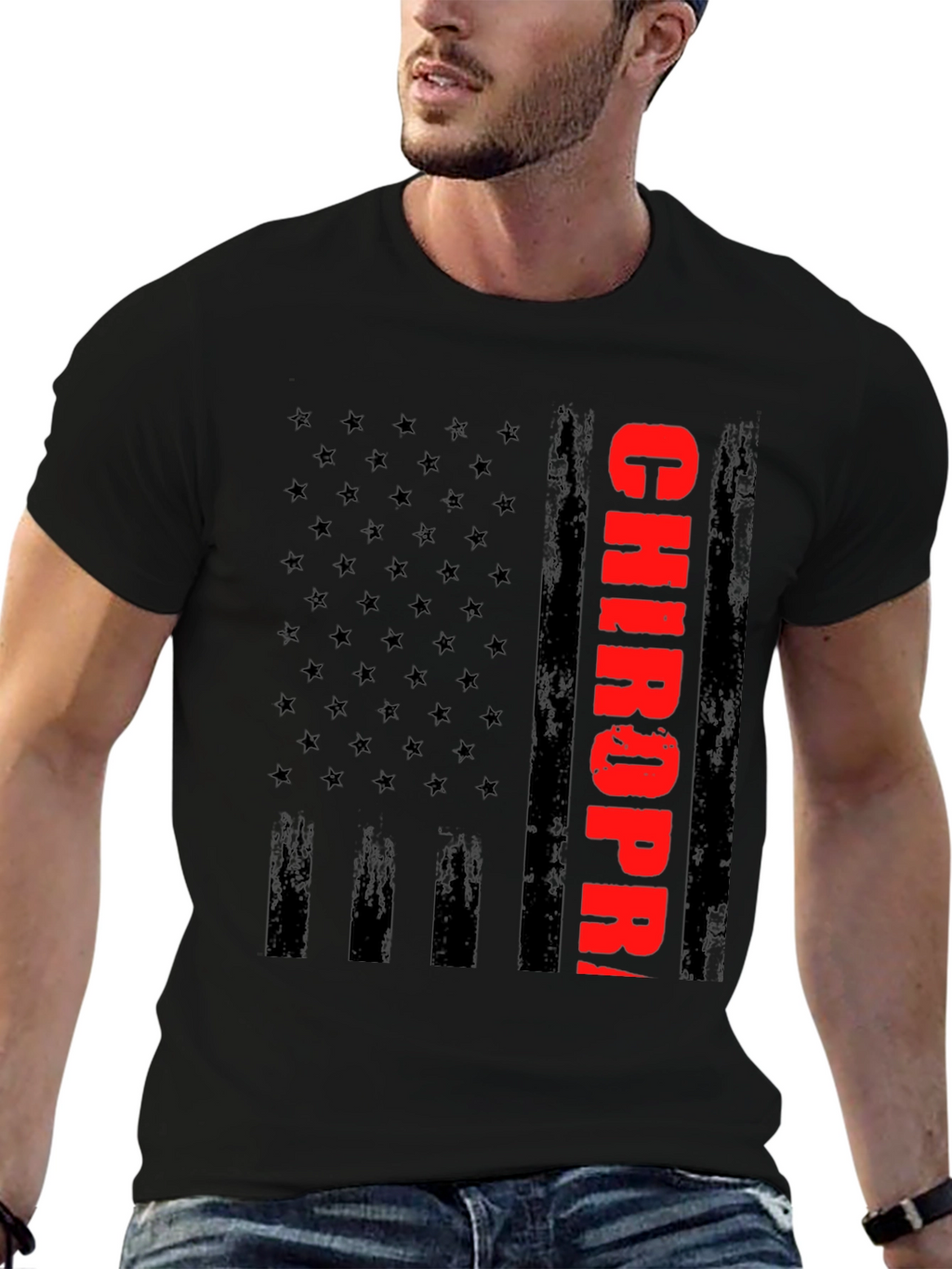 Chiropractor Flag Graphic T-Shirt