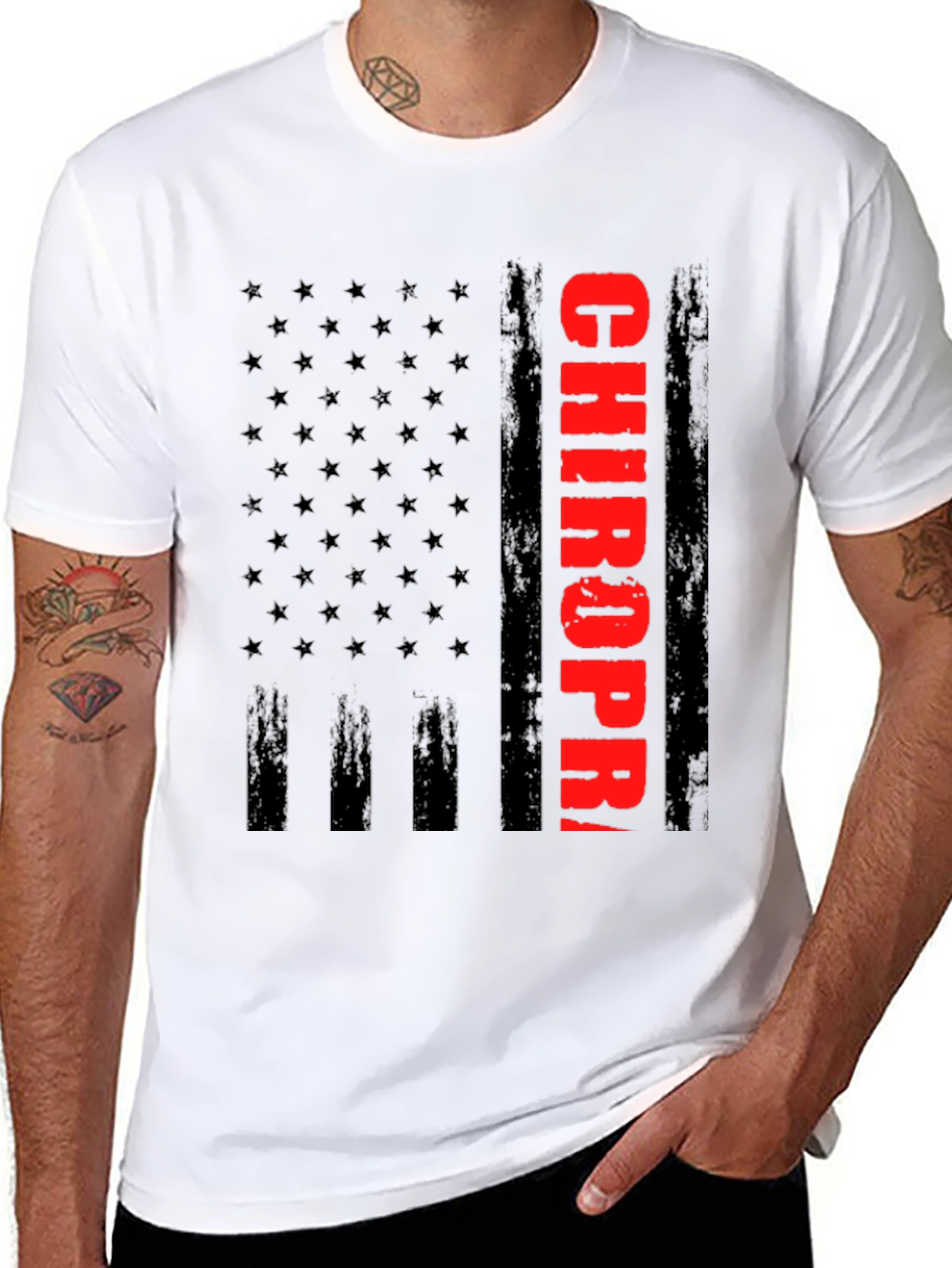 Chiropractor Flag Graphic T-Shirt
