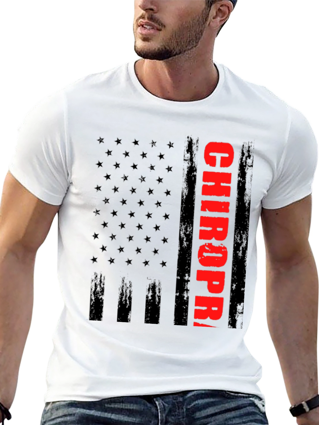 Chiropractor Flag Graphic T-Shirt