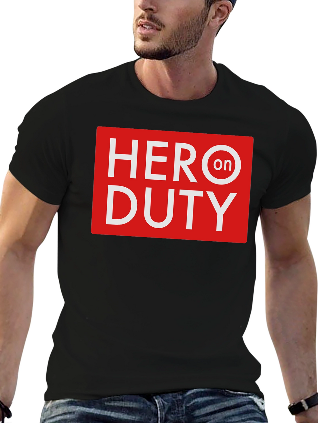 Hero On Duty Black T-Shirt