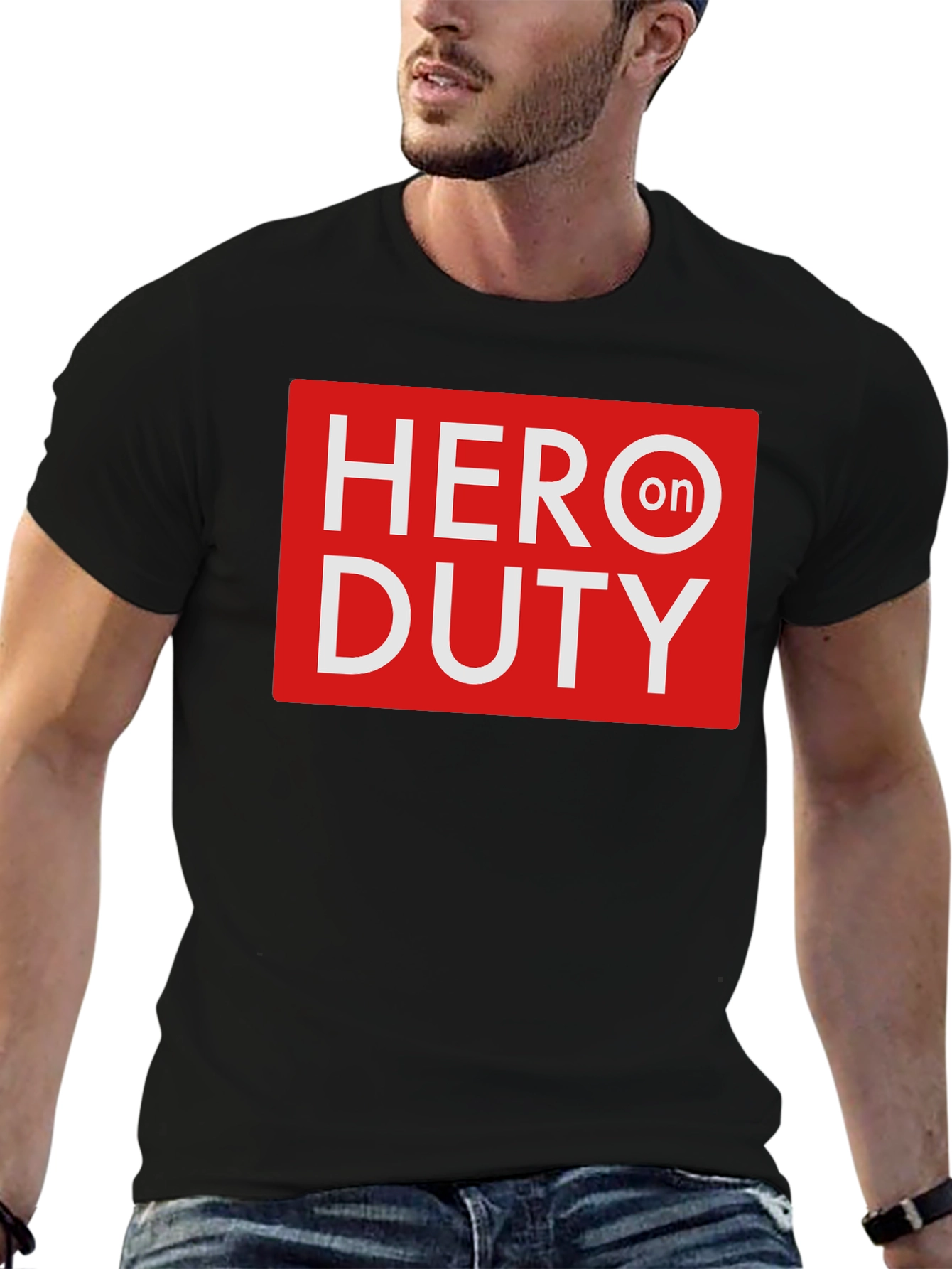 Hero On Duty Black T-Shirt