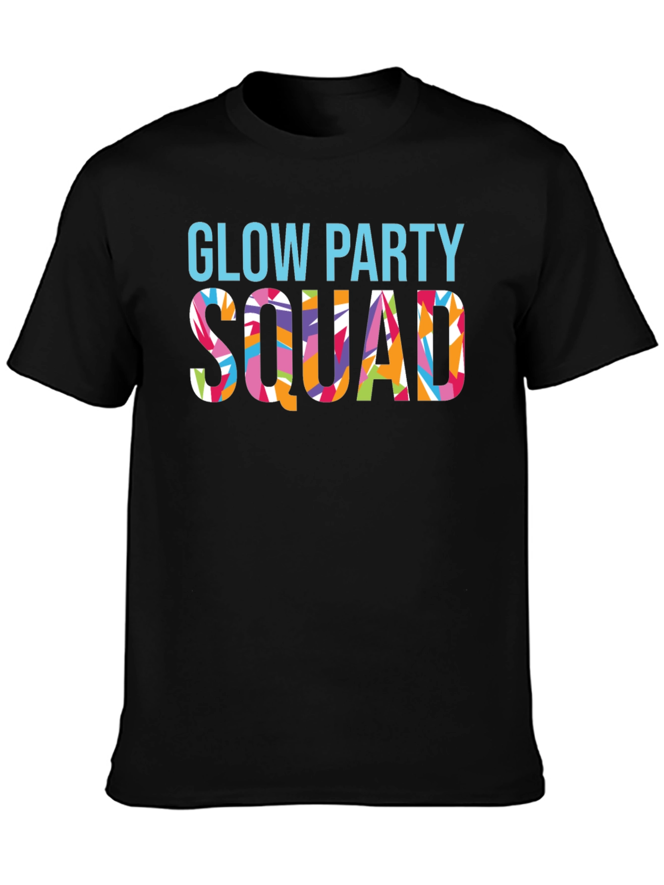 Glow Party Squad Graphic Tee - Fun & Vibrant Design