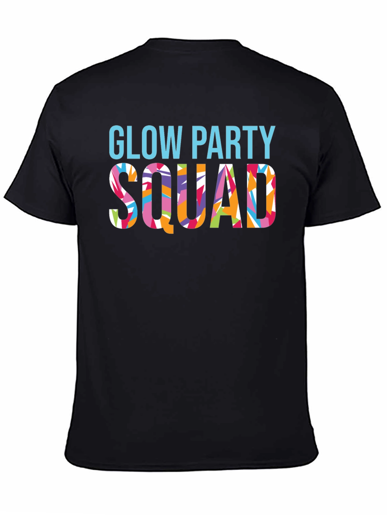Glow Party Squad Graphic Tee - Fun & Vibrant Design