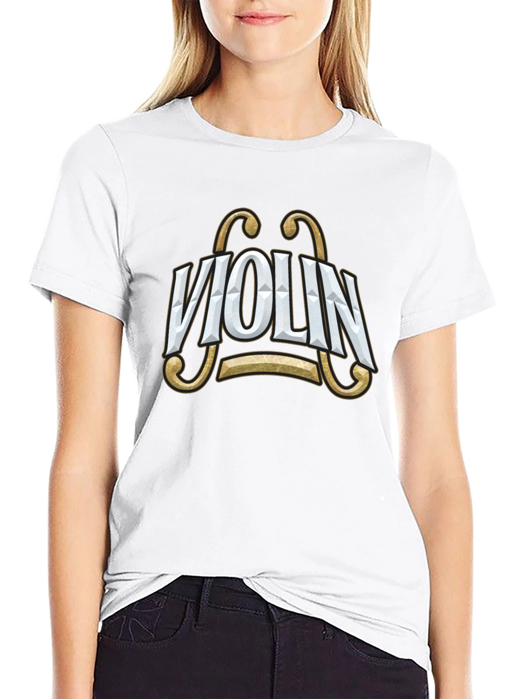 Violin Graphic Tee - Stylish Music Lovers T-Shirt