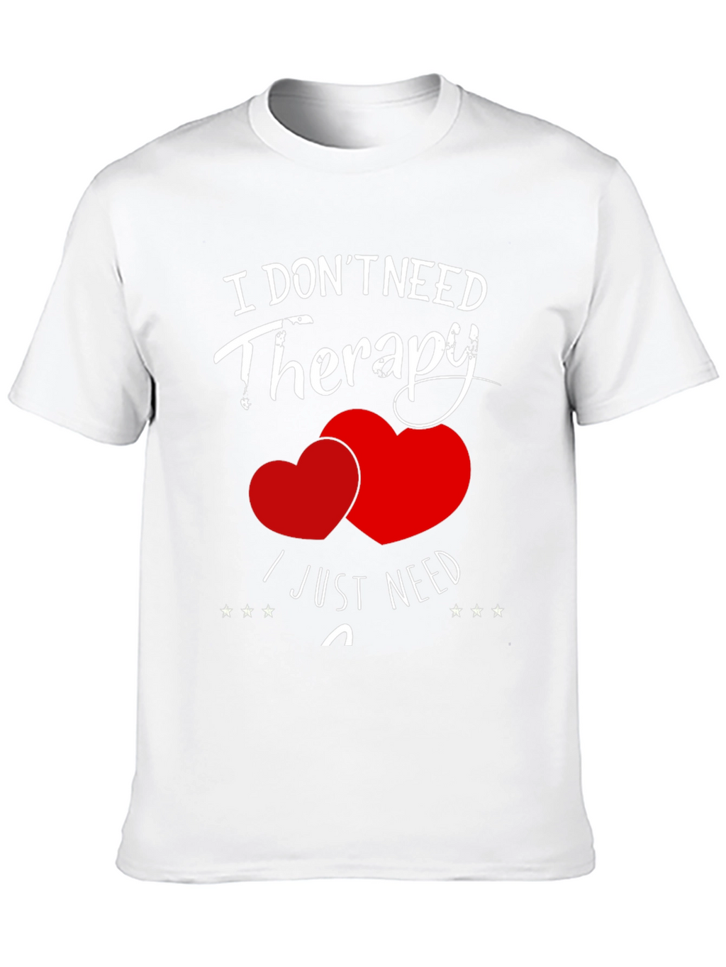 Funny Therapy Heart Graphic T-Shirt