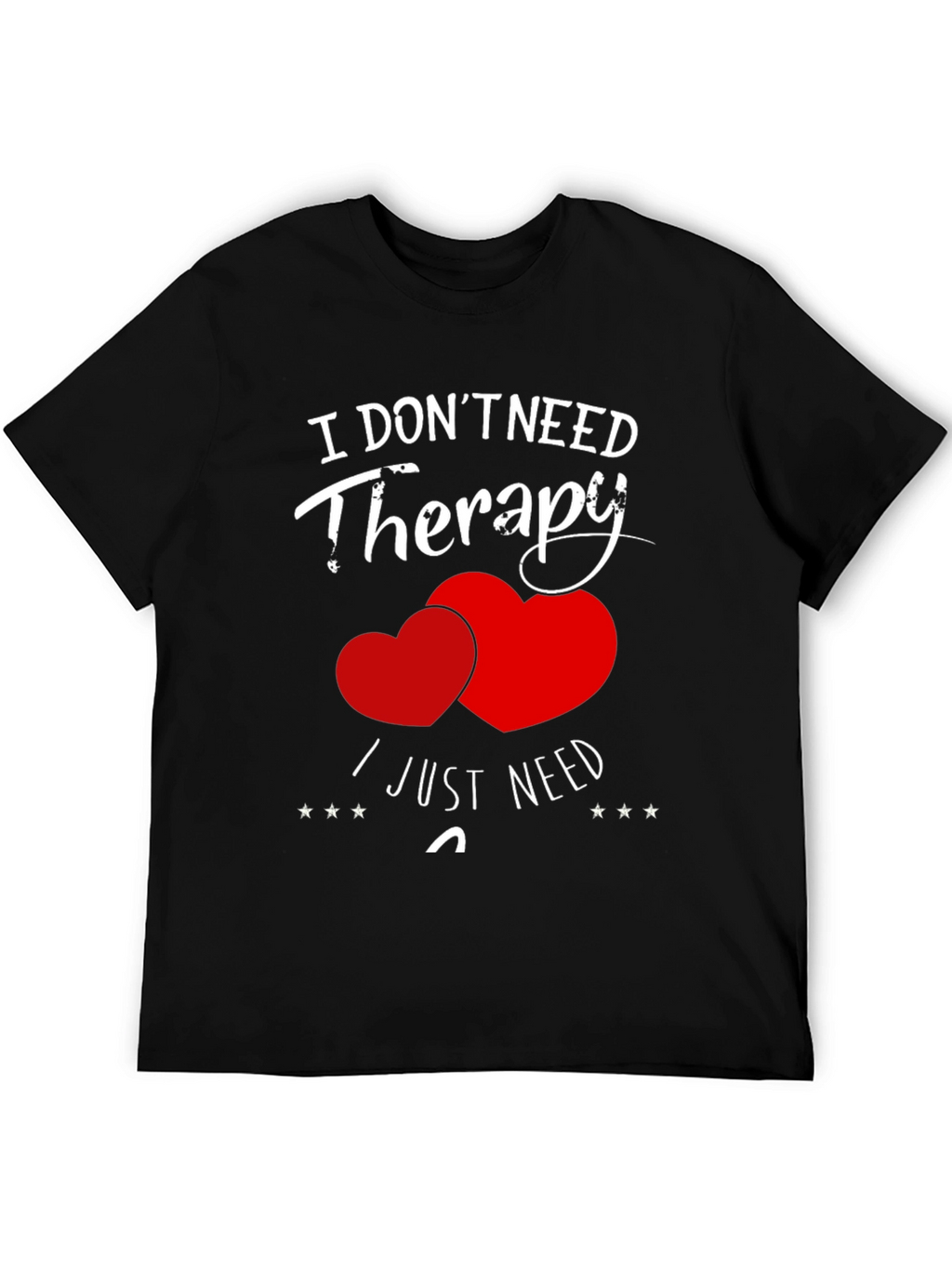 Funny Therapy Heart Graphic T-Shirt