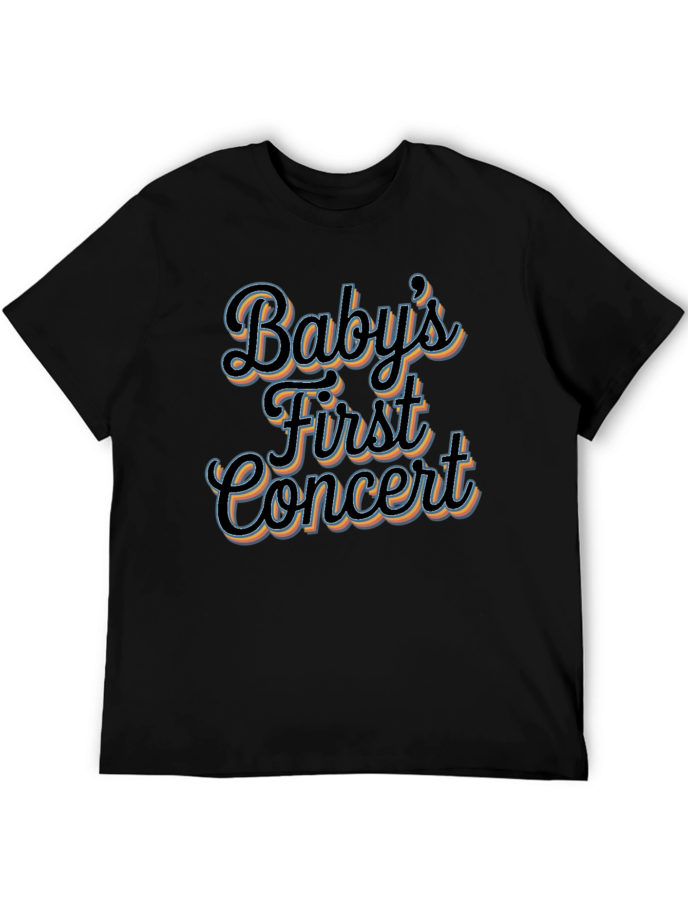 Babys First Concert Black Graphic Tee