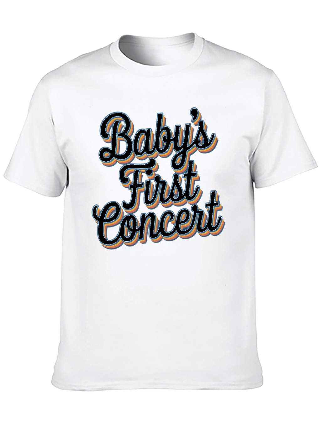 Babys First Concert Black Graphic Tee