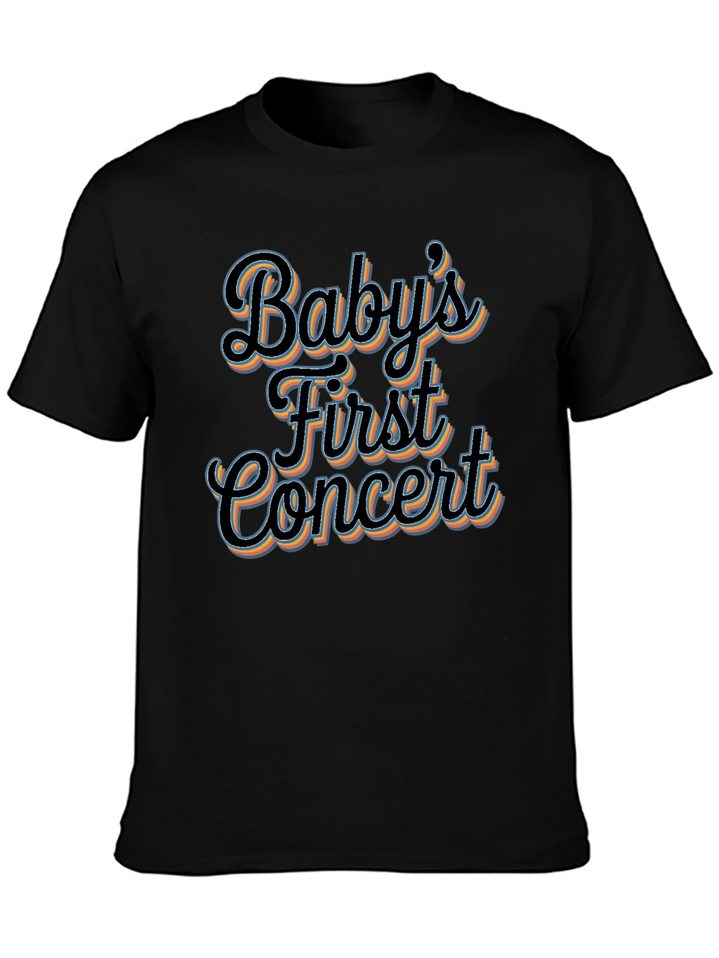 Babys First Concert Black Graphic Tee