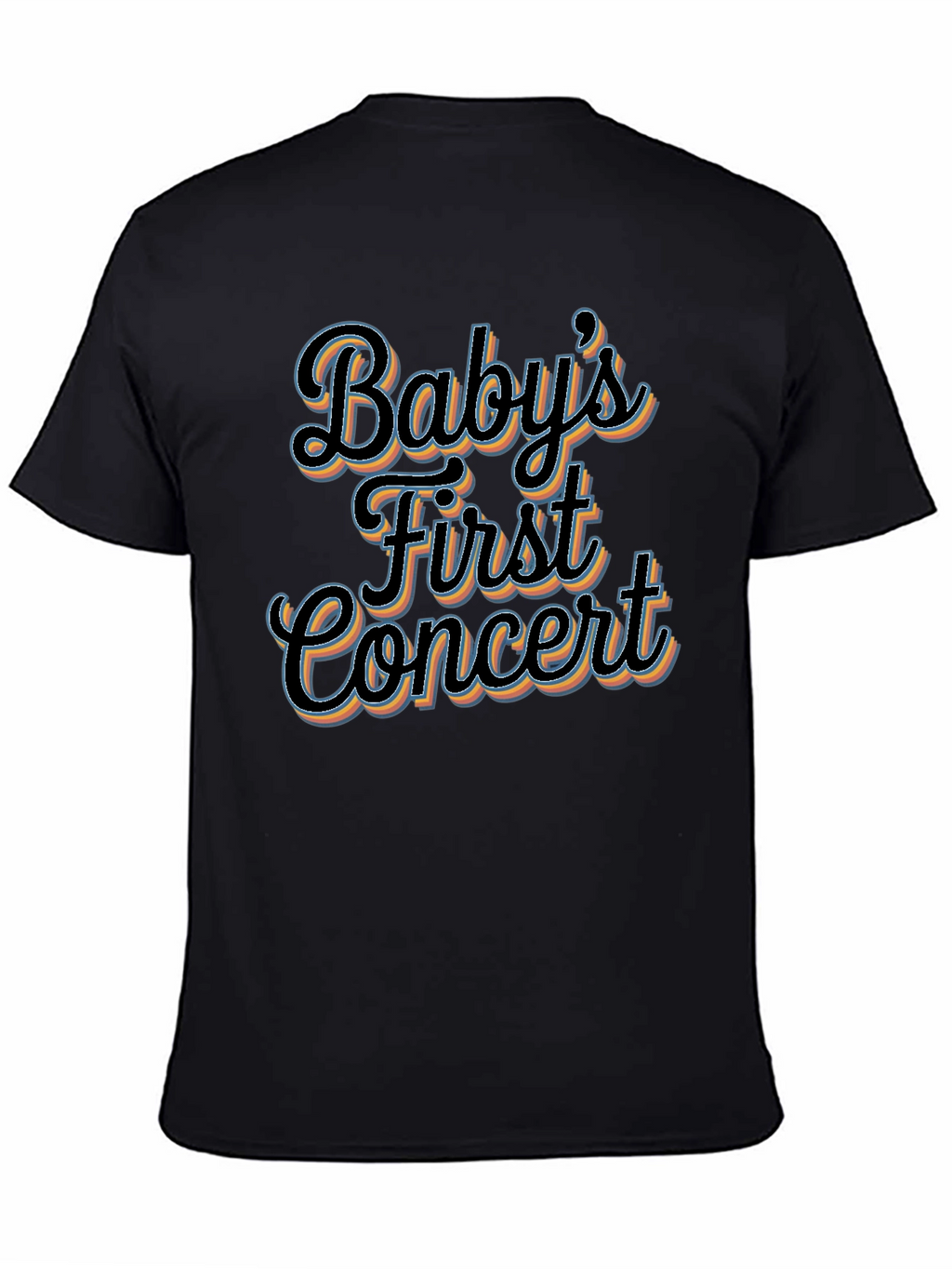 Babys First Concert Black Graphic Tee