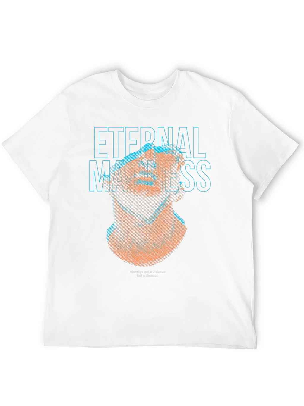 Eternal Madness Graphic Print Black T-Shirt