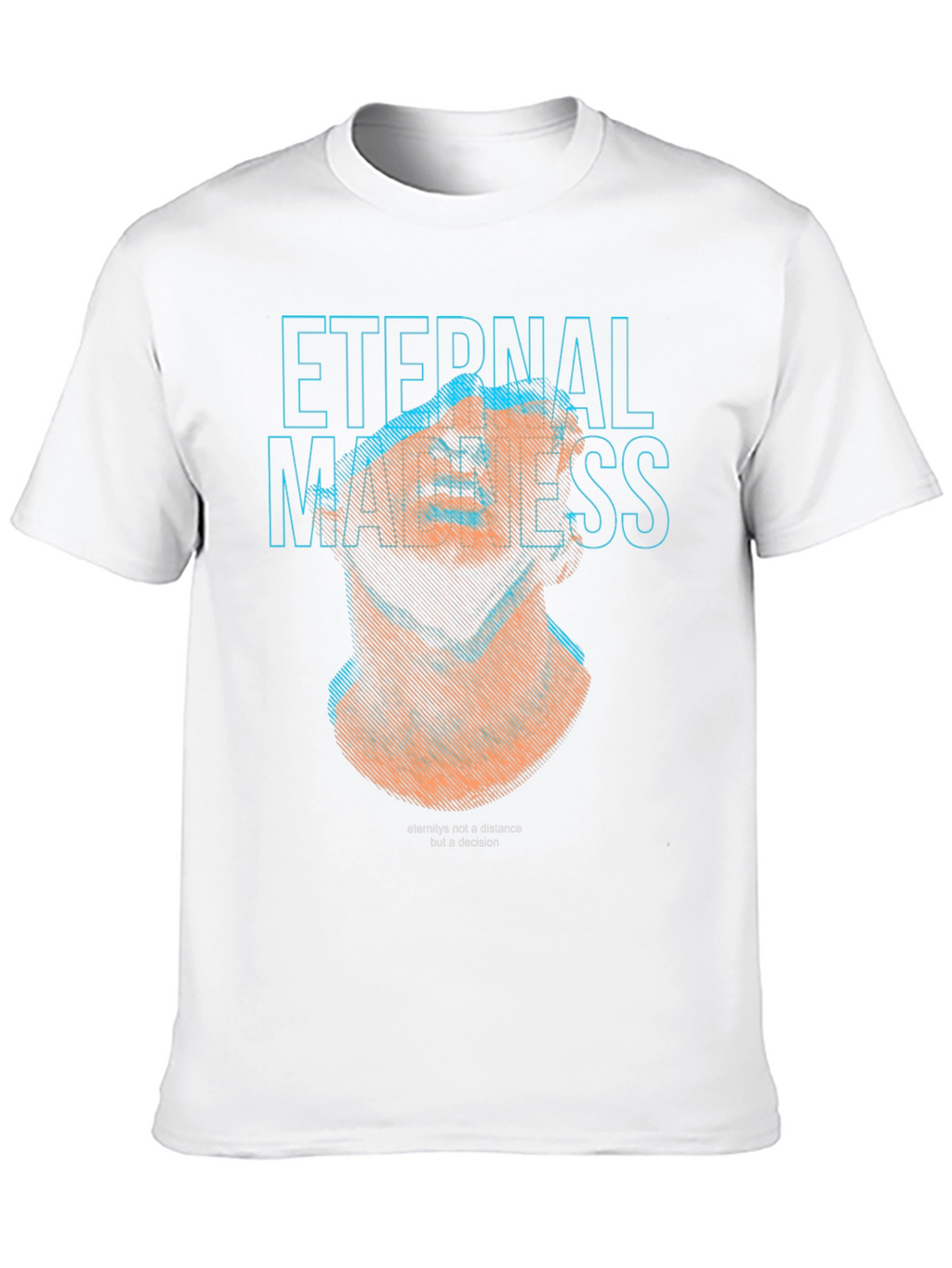 Eternal Madness Graphic Print Black T-Shirt