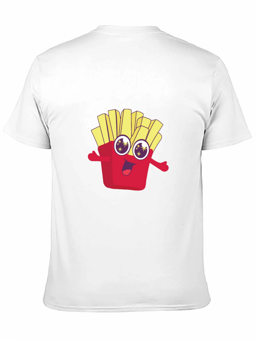 Funny Fries Graphic Tee - Black Cotton T-Shirt