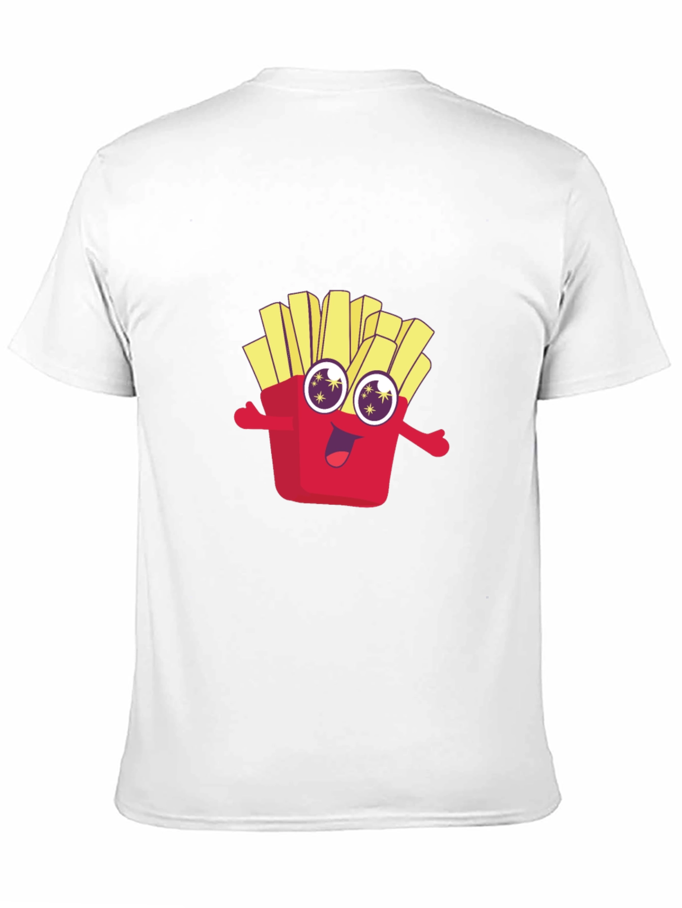 Funny Fries Graphic Tee - Black Cotton T-Shirt