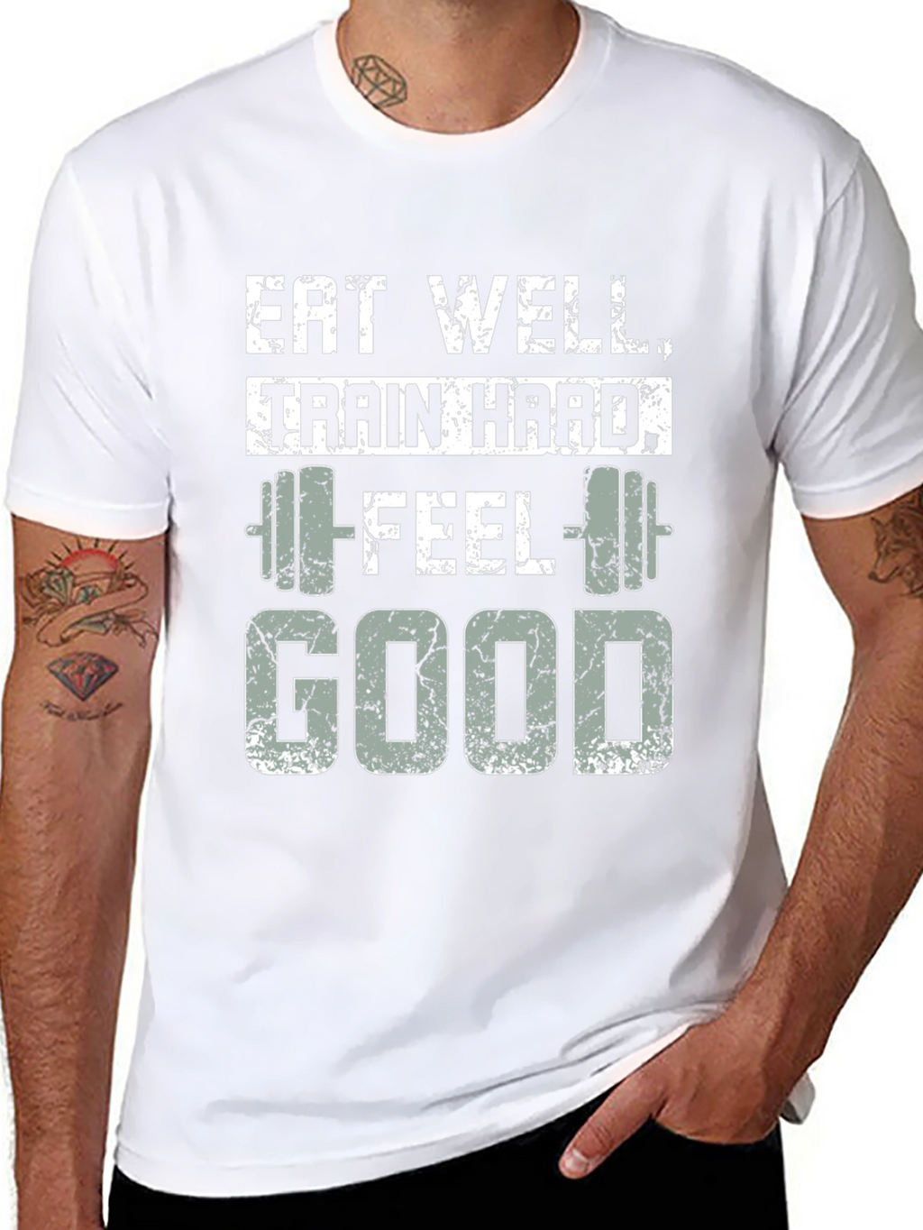 Eat Well Train Hard Feel Good T-Shirt
